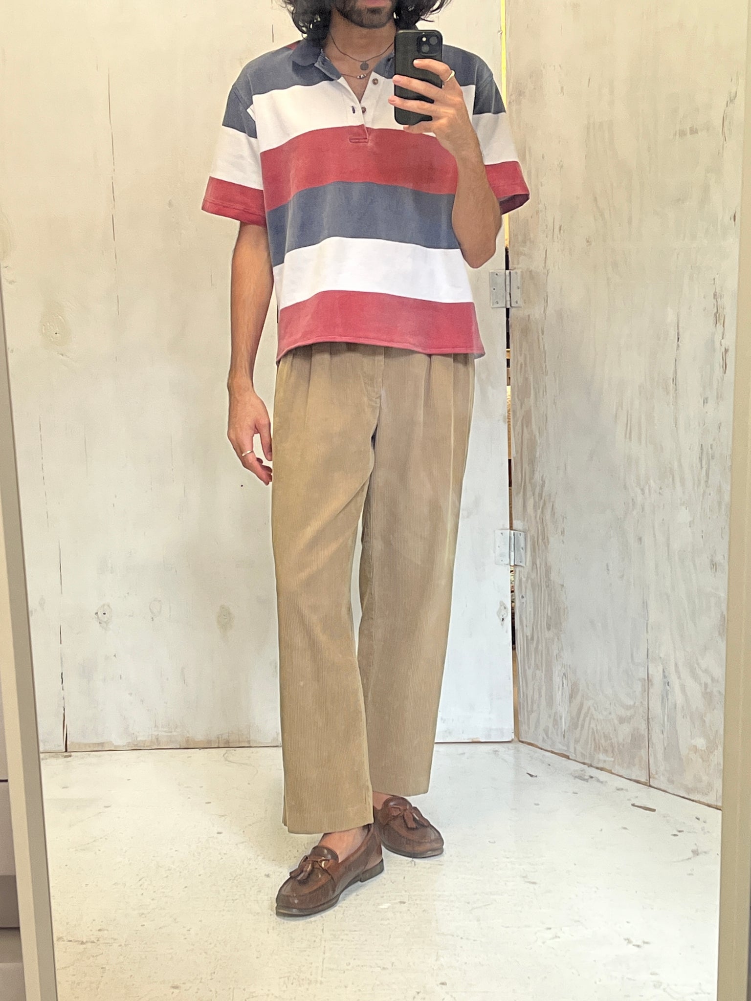 Tommy Hilfiger pleated corduroy trousers