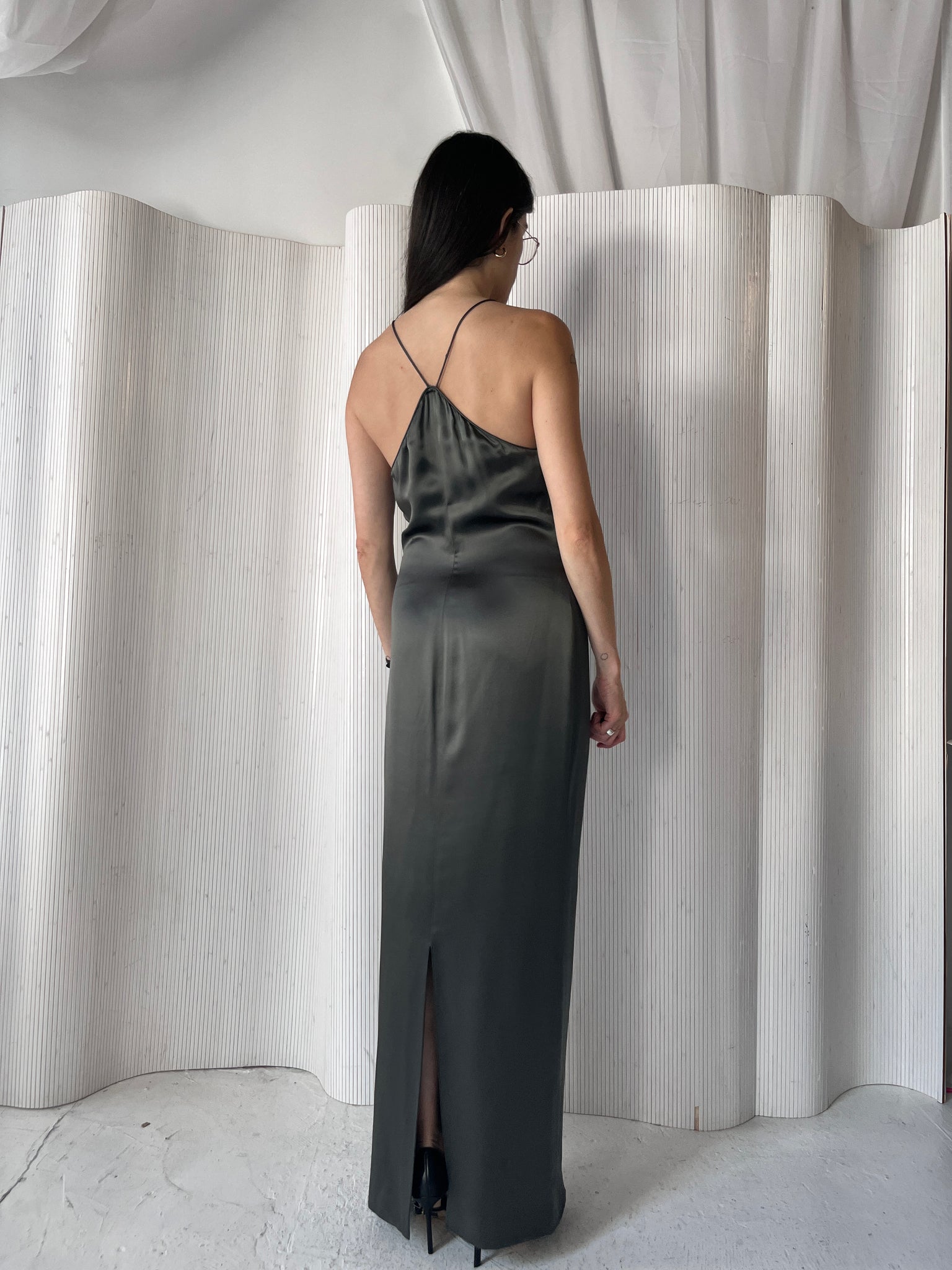 Vintage Armani Gunmetal Gown