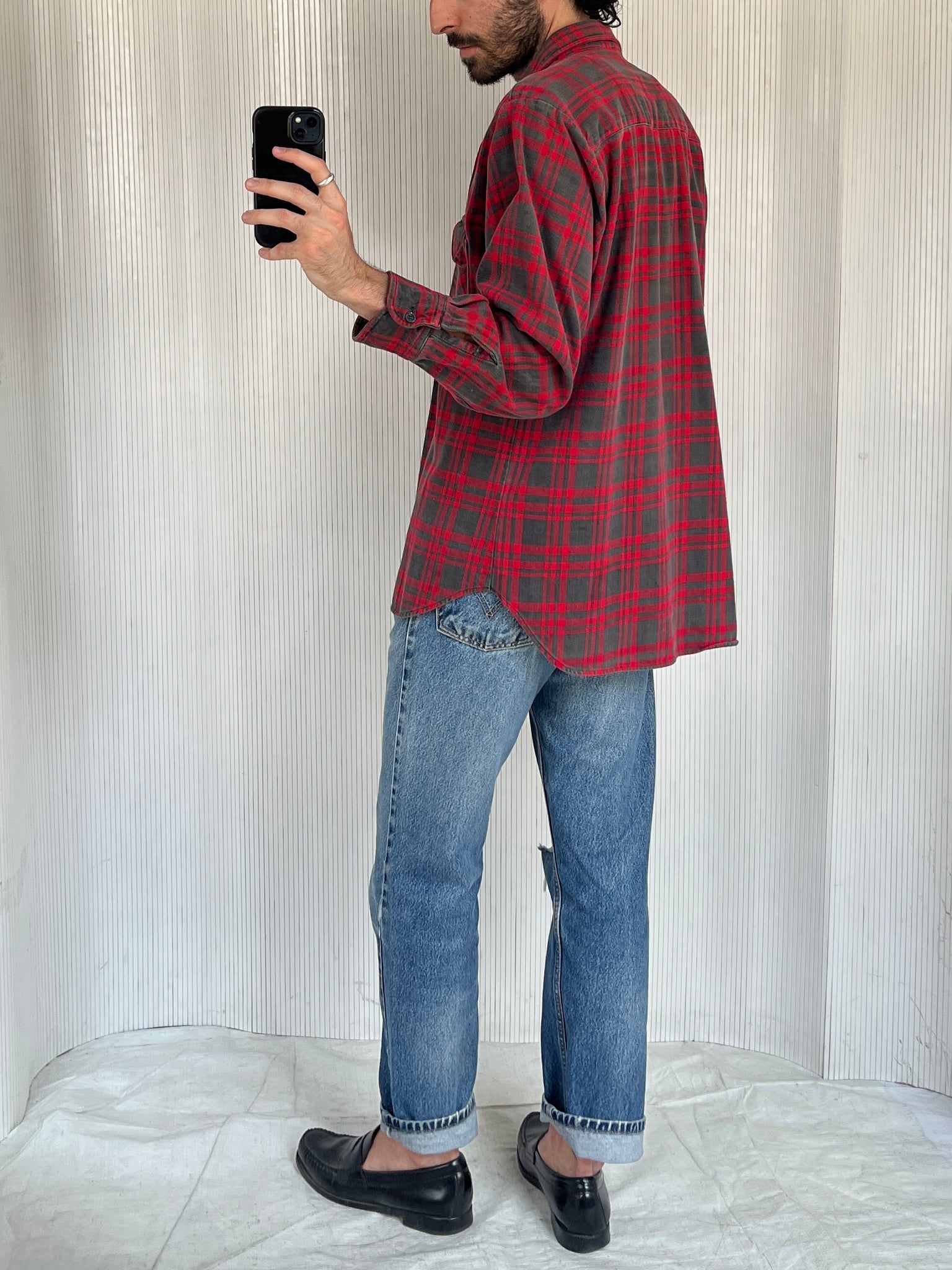 Dickies made in USA red check shirt