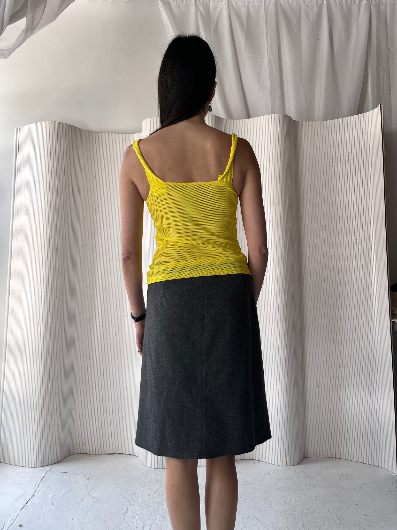 Prada Grey Wrap Skirt