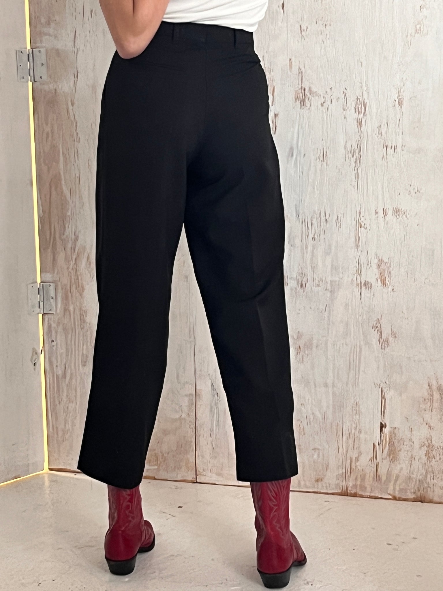 Pleated Black Trousers