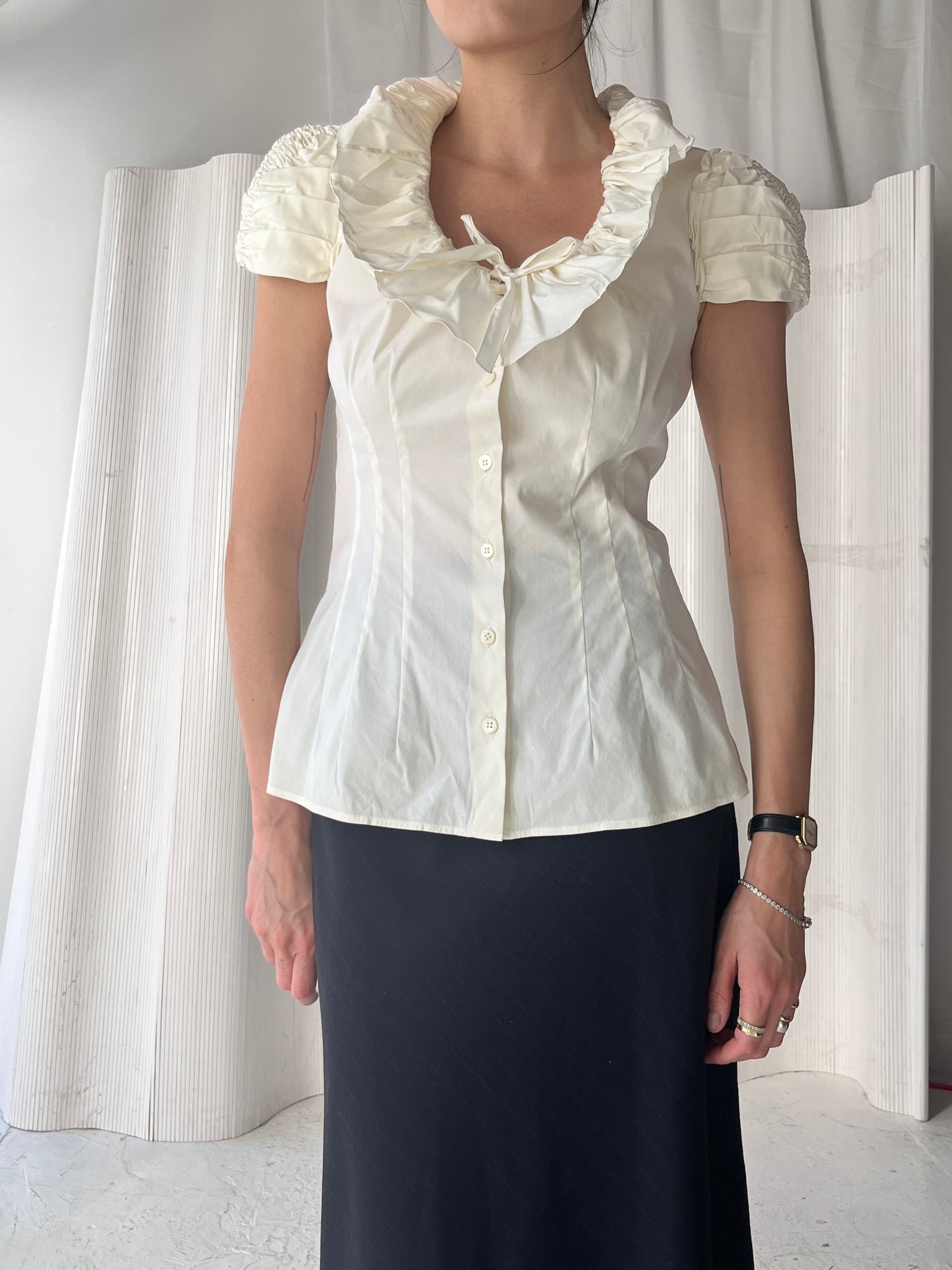 Prada Ruffle Blouse