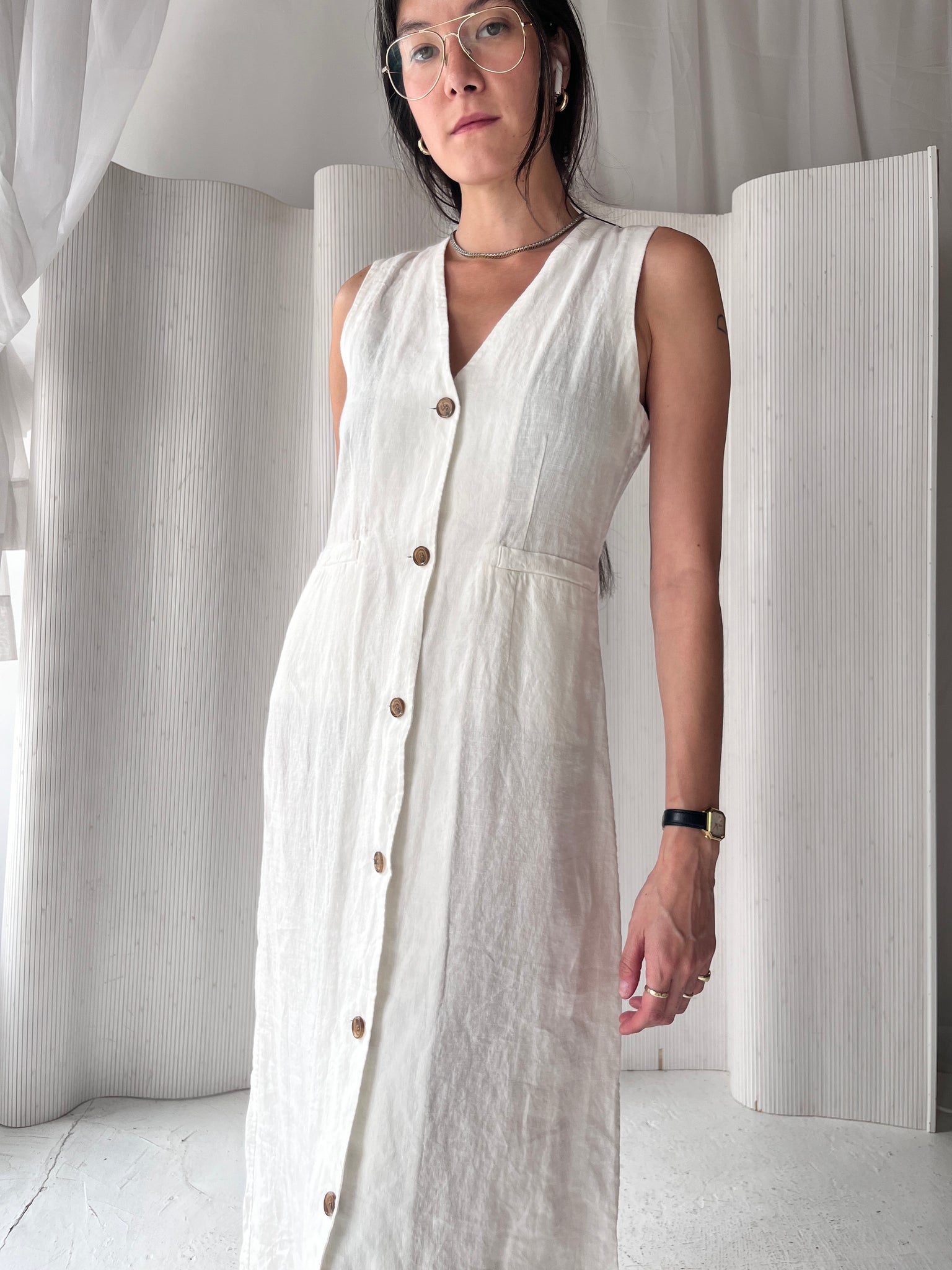 Jenni Kayne white linen dress