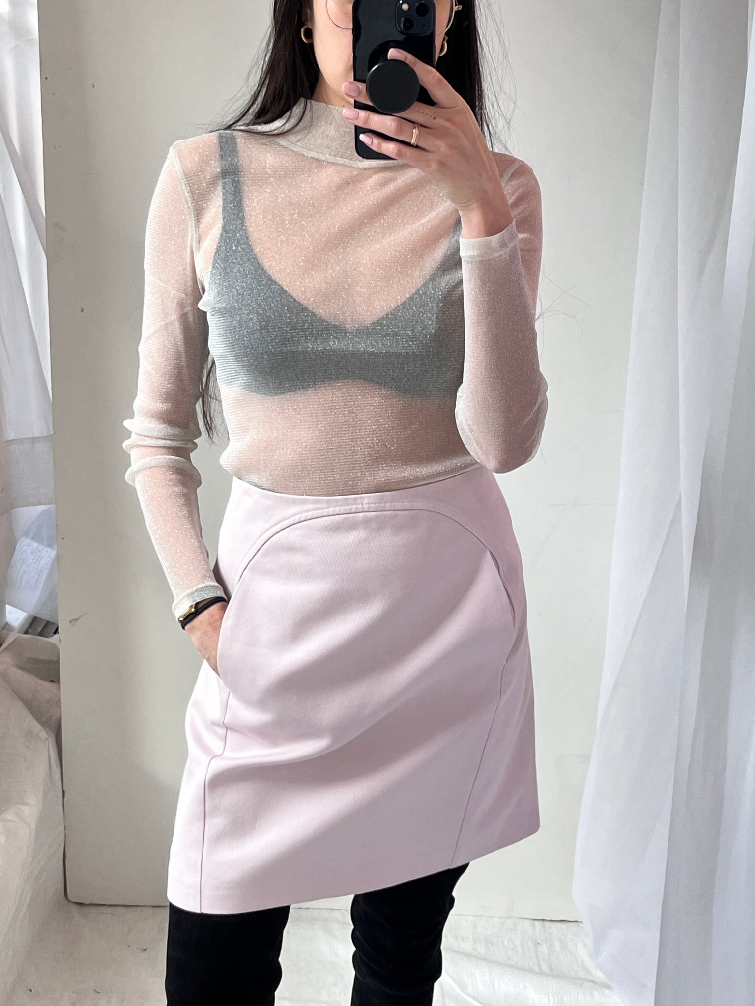 Jill Sander pink skirt