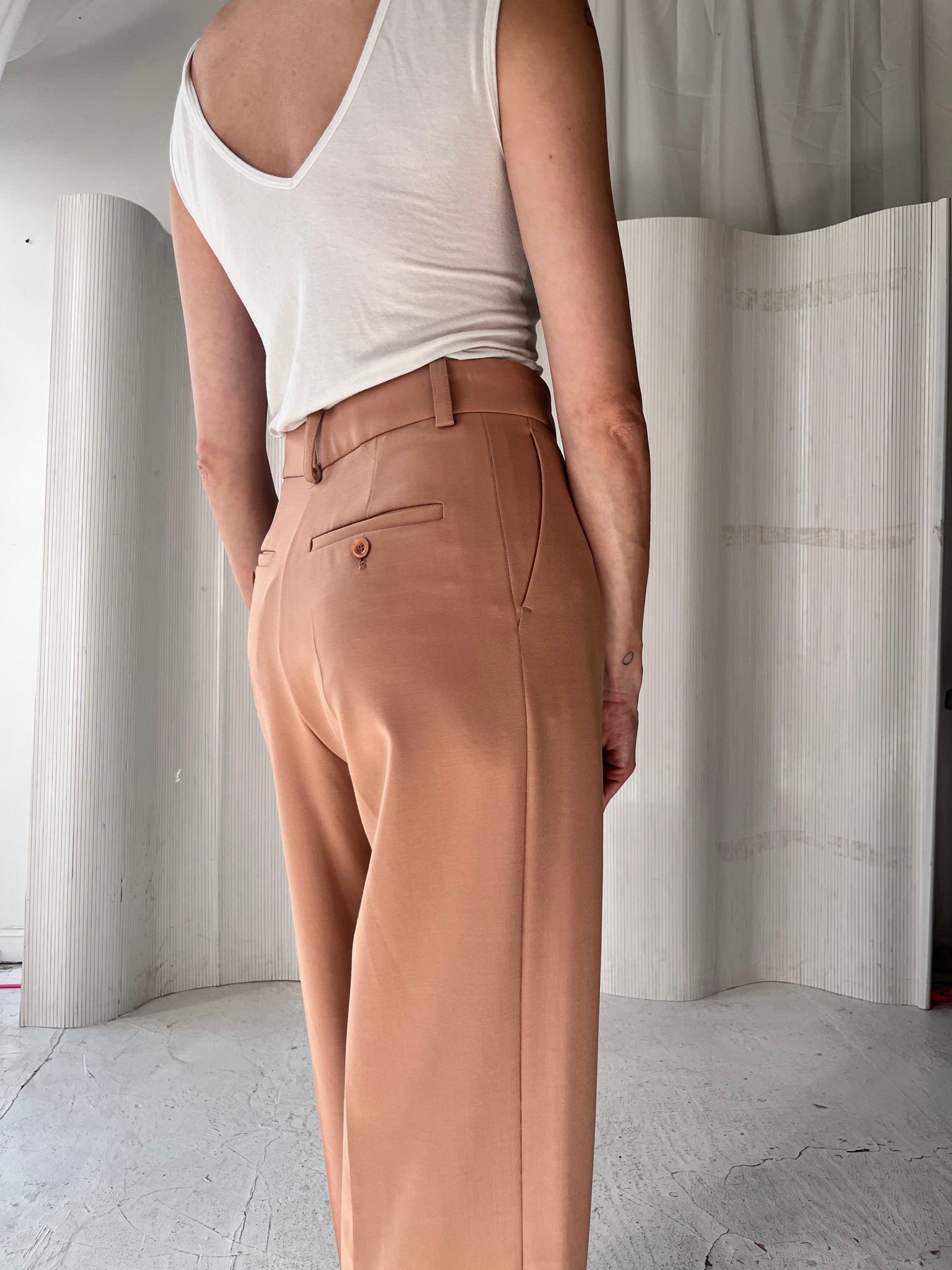 Chloe Rose Peach Trousers