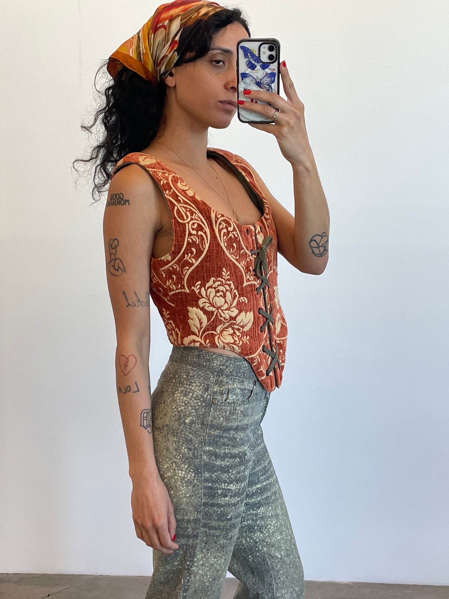 Tapestry corset
