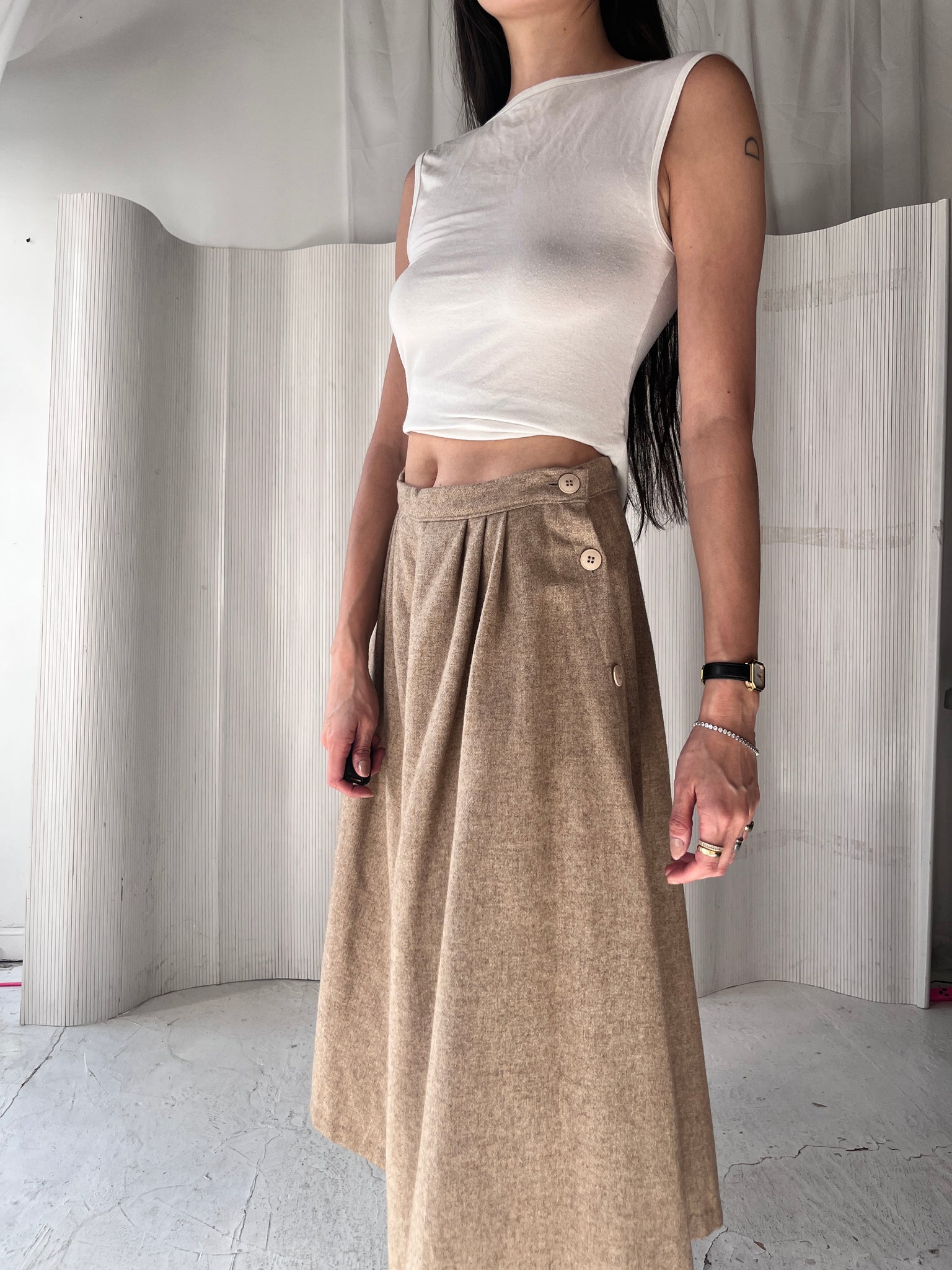 Taupe Culottes Trouser