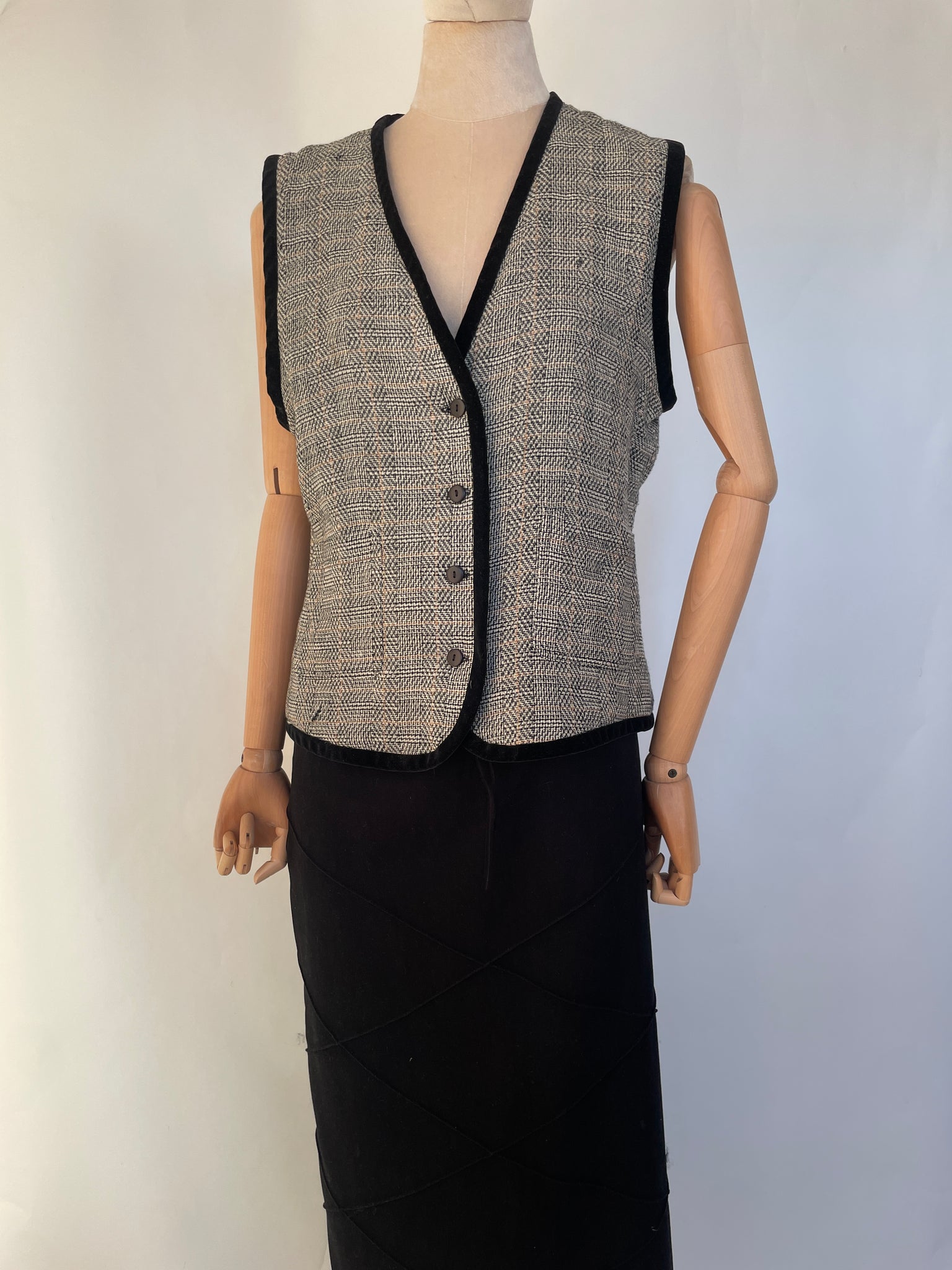 Tweed Glen Plaid Vest