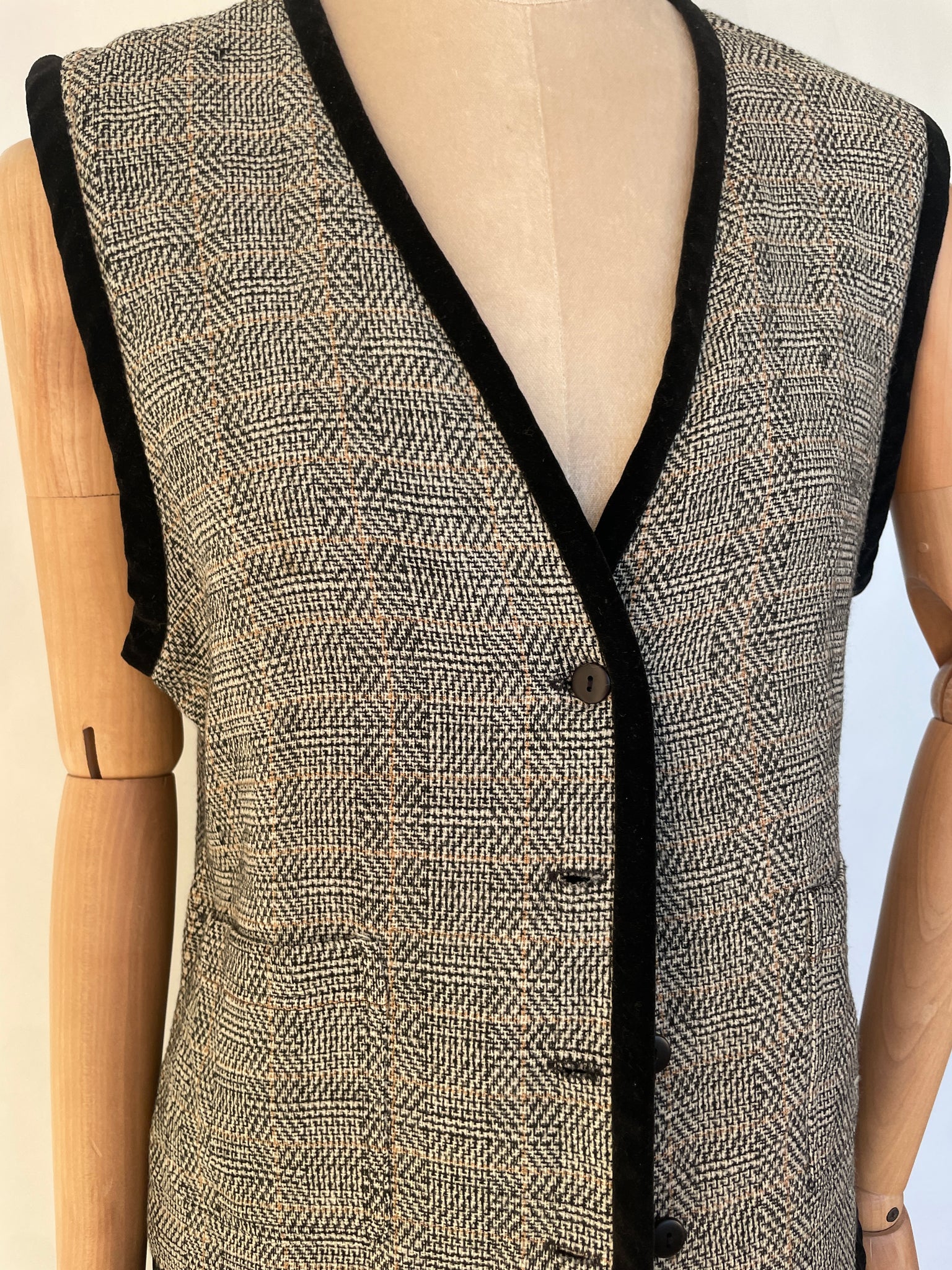 Tweed Glen Plaid Vest