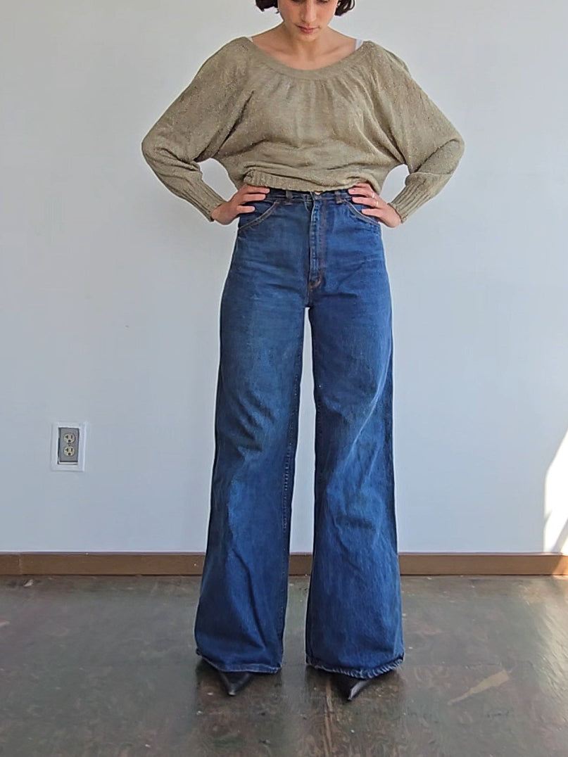 1970s Wide Leg Denim