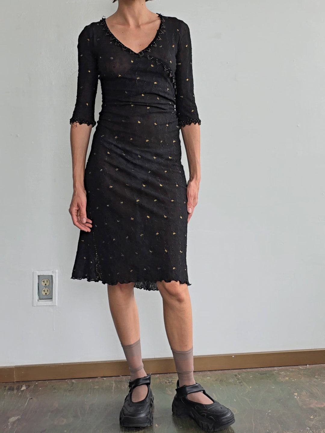 Betsey Johnson Black Lace Dress