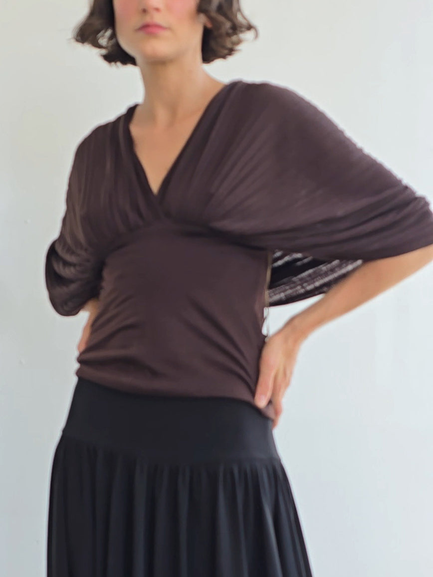 MaxMara Pleat Styled Top