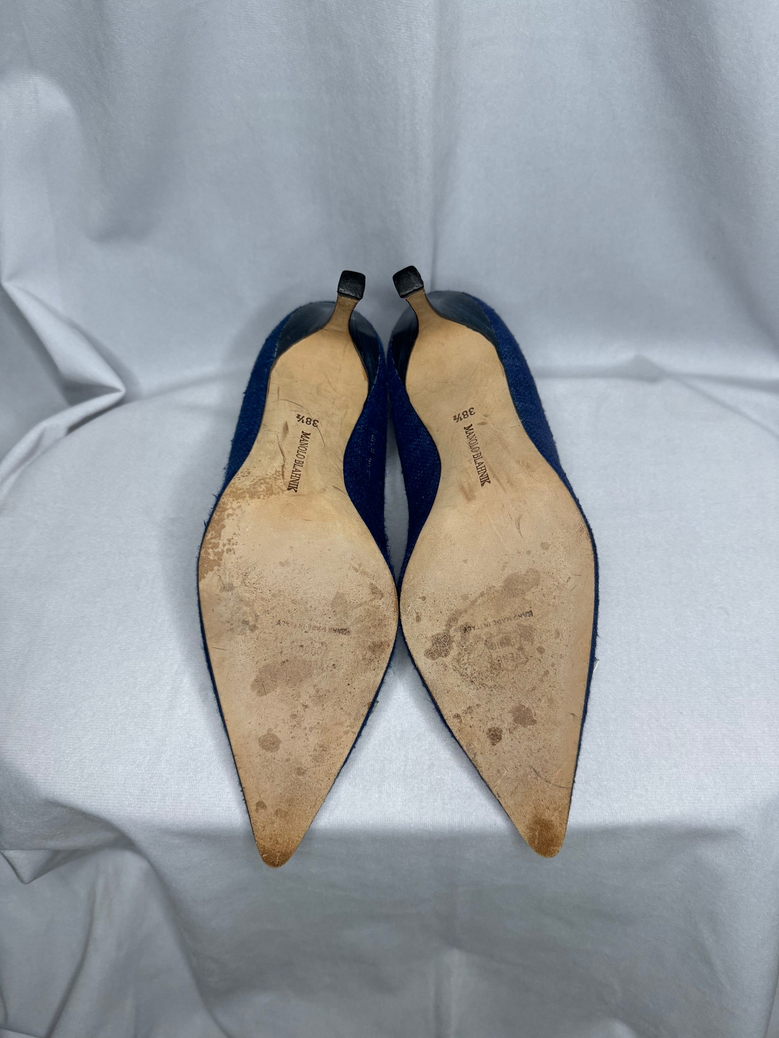 Manolo Blahnik Blue Stiletto Heel