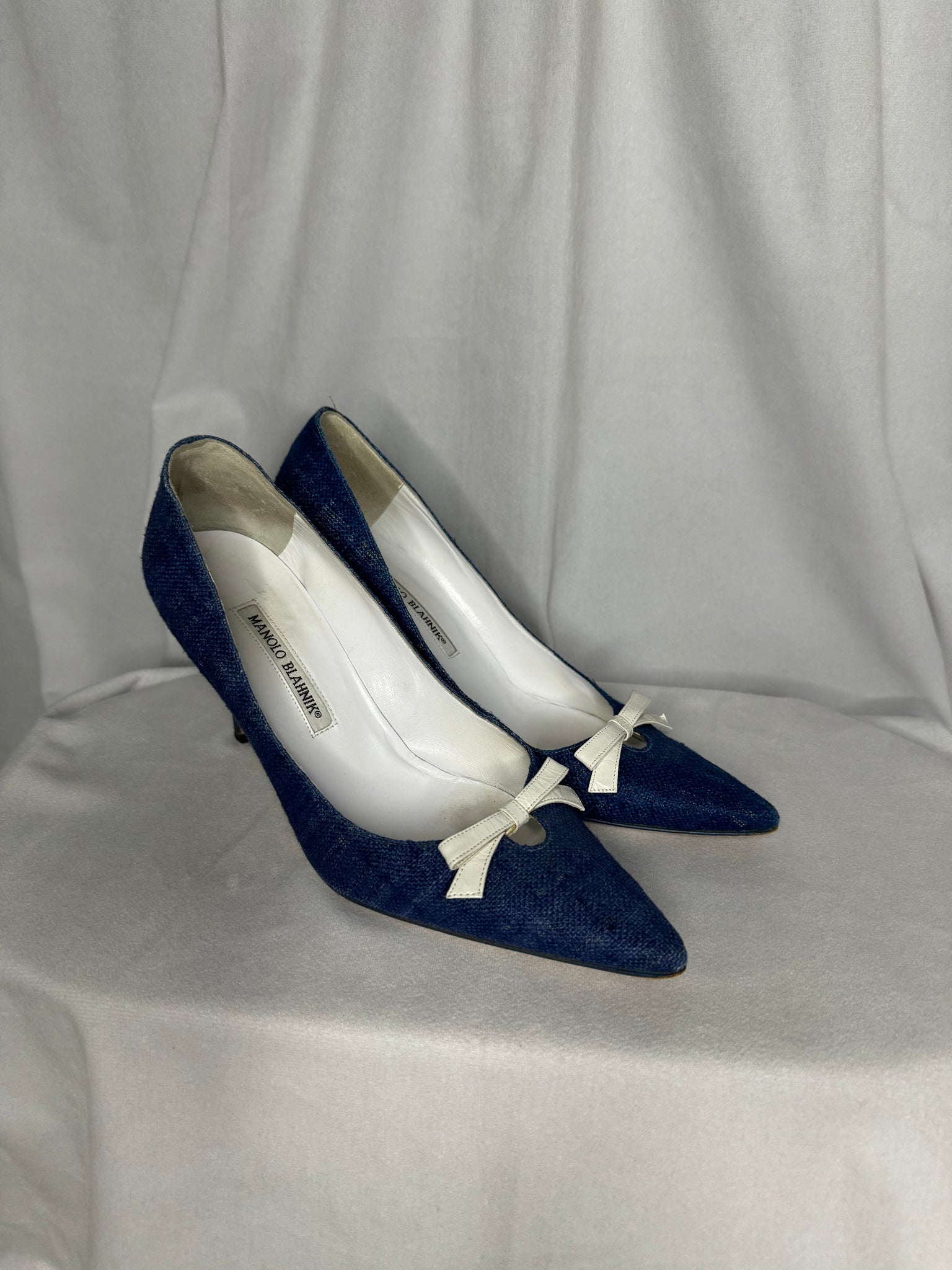 Manolo Blahnik Blue Stiletto Heel