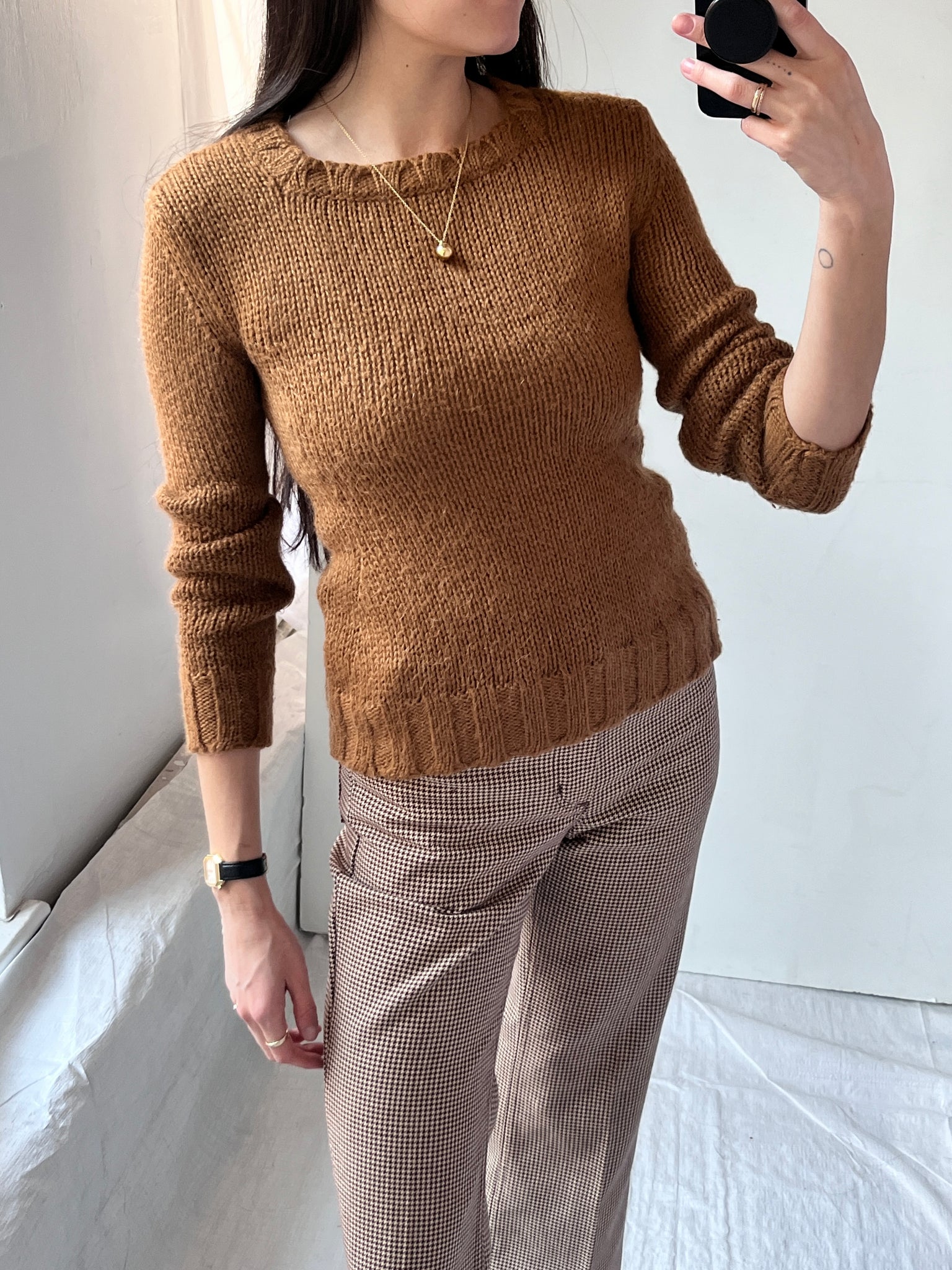D&G Feminine Waisted Wool Sweater