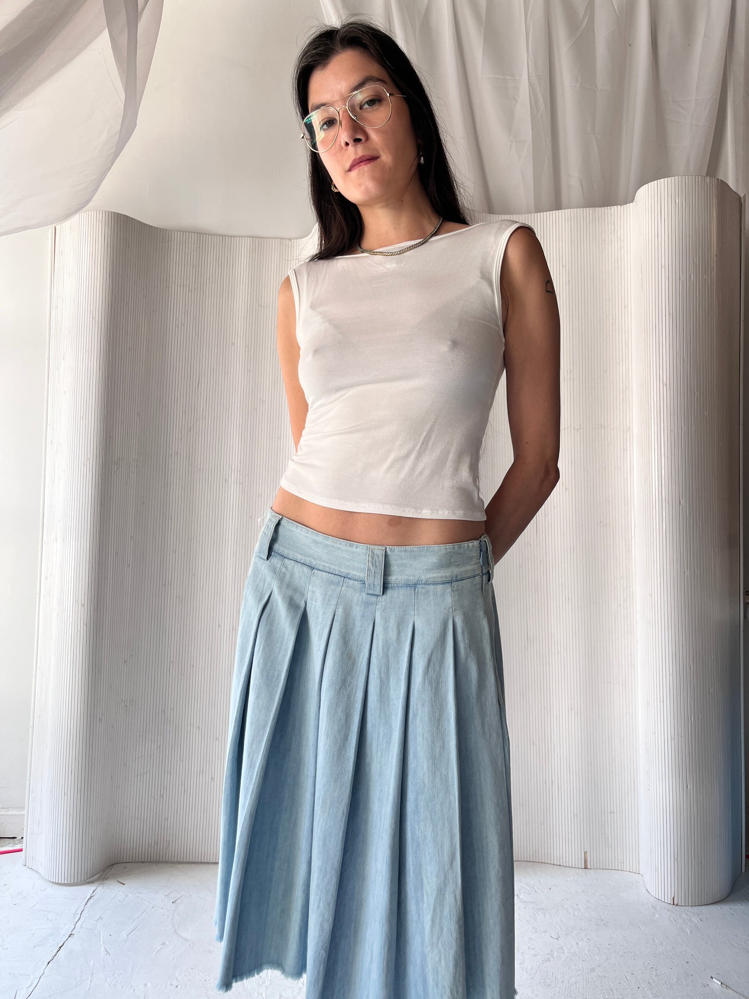 Miu Miu denim skirt