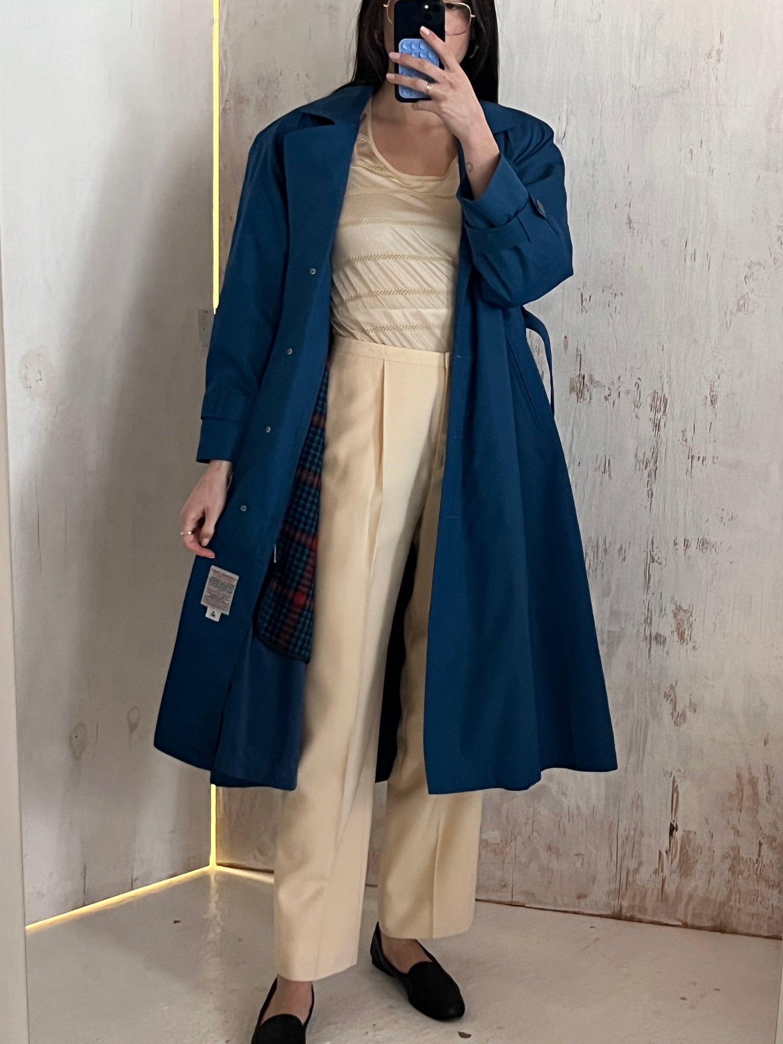 Saie Royal Blue London Fog Limited Edition Trench