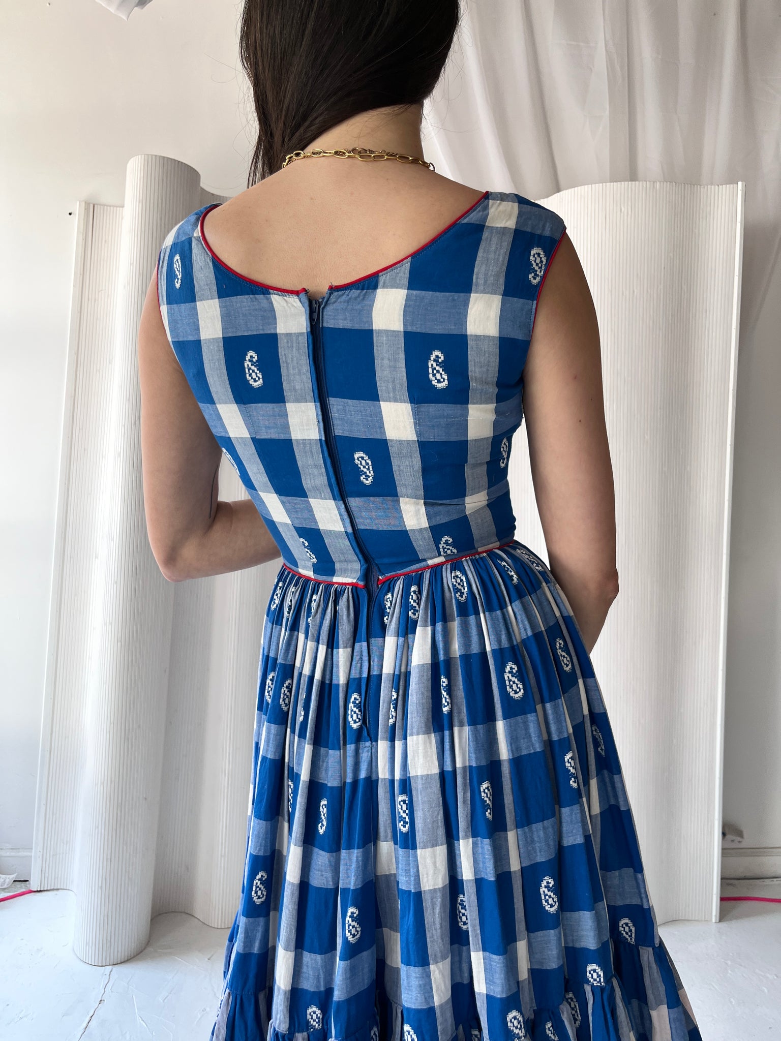 Handmade 1950s square dance dress