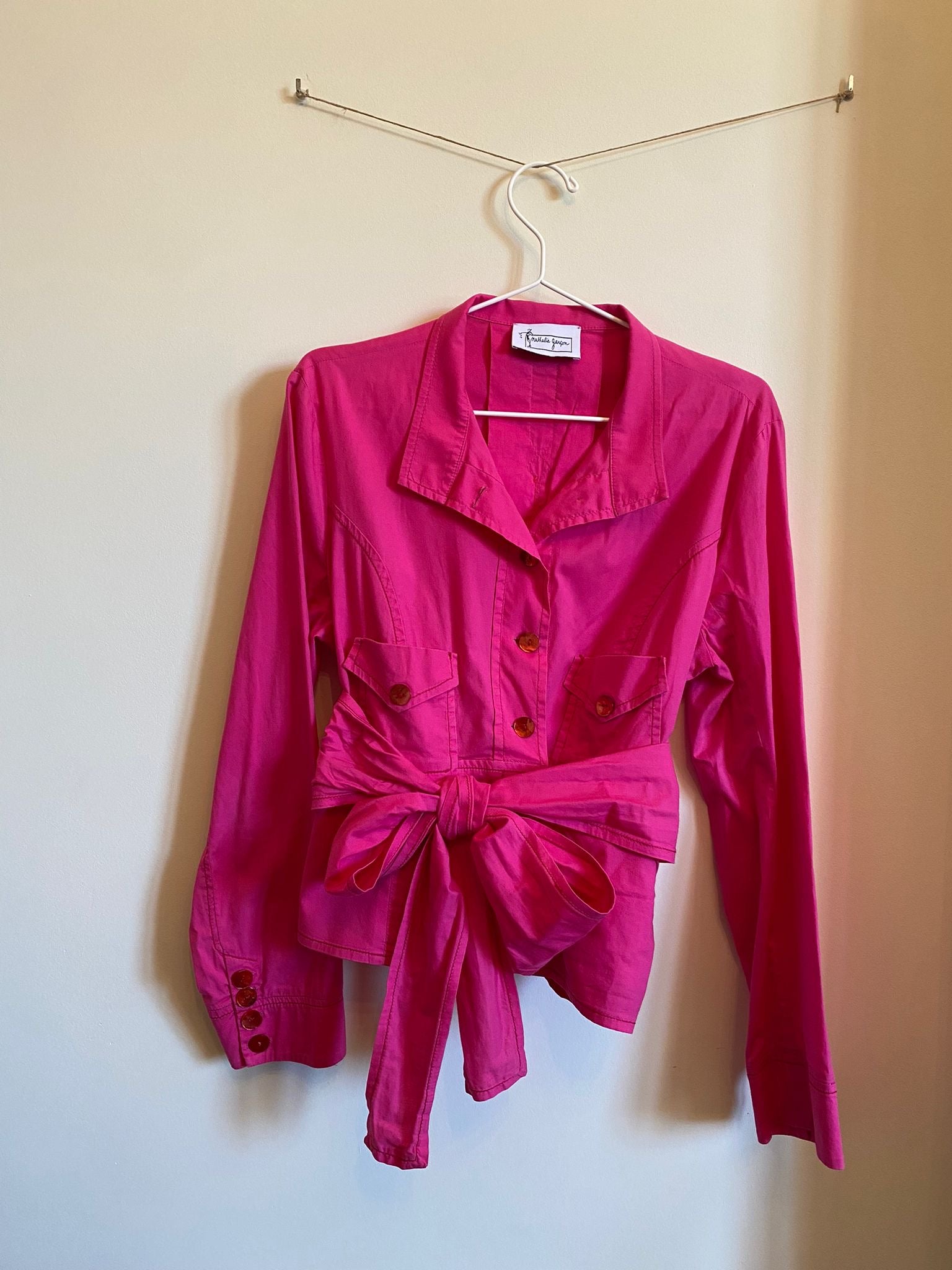 Nathalie Garson pink cotton shirt