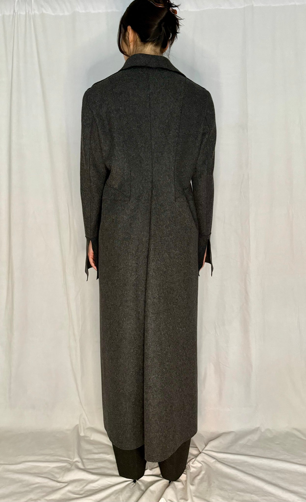 Alberta Ferretti Long Wool Coat