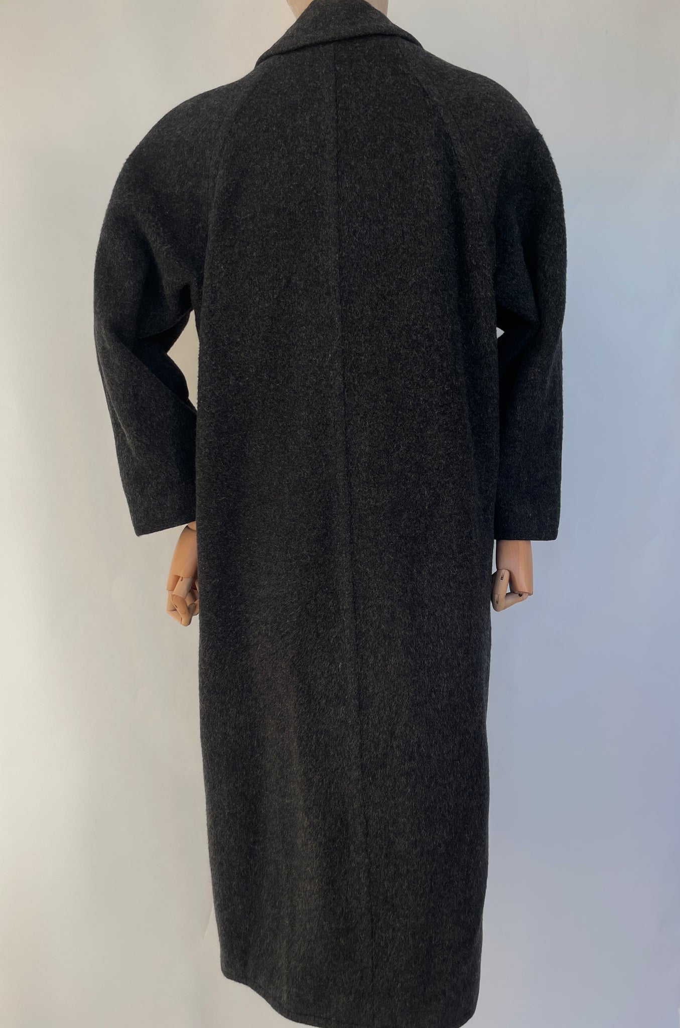 Charcoal Melange Wool Coat