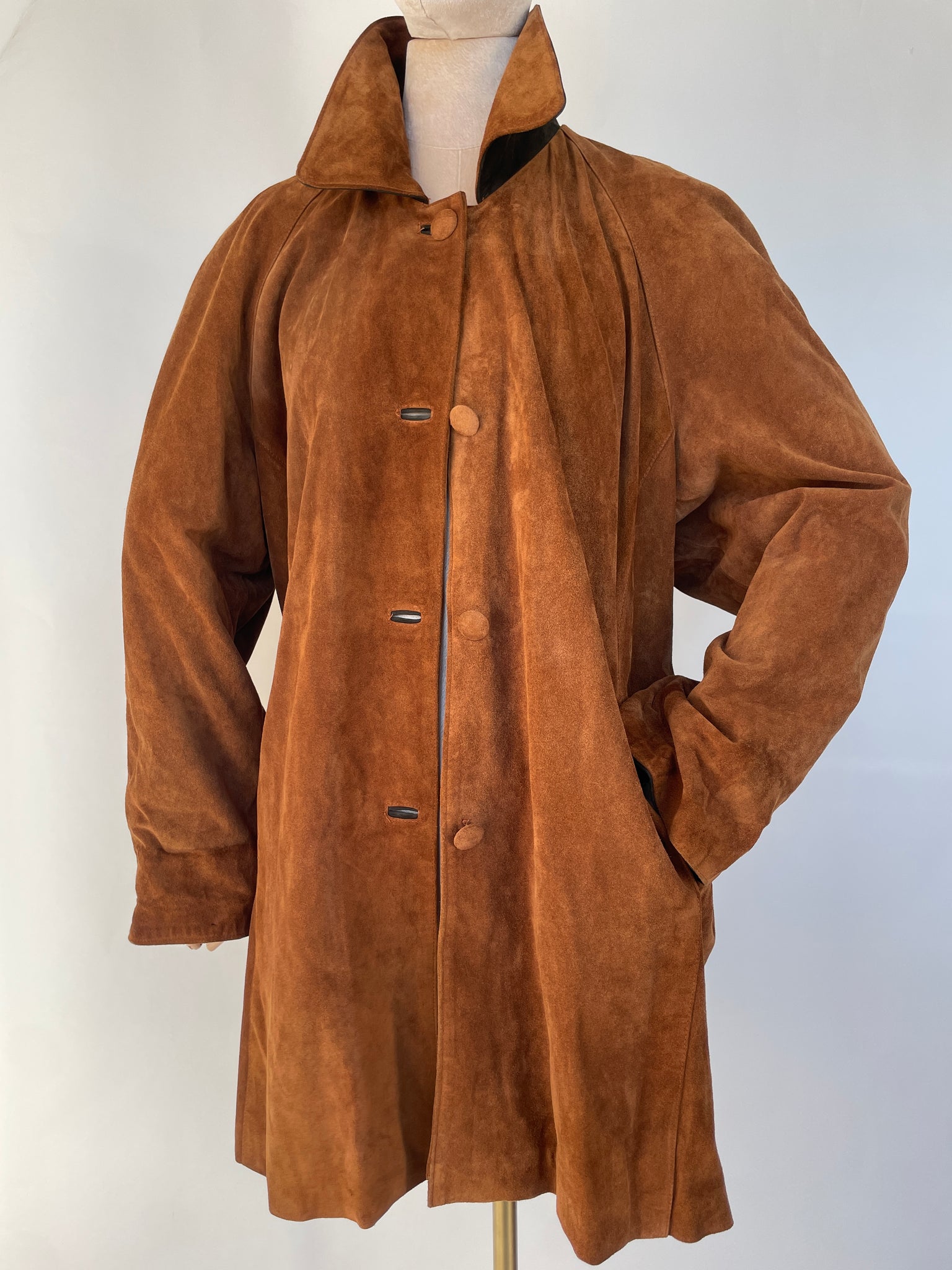 Italian Cognac Suede Jacket