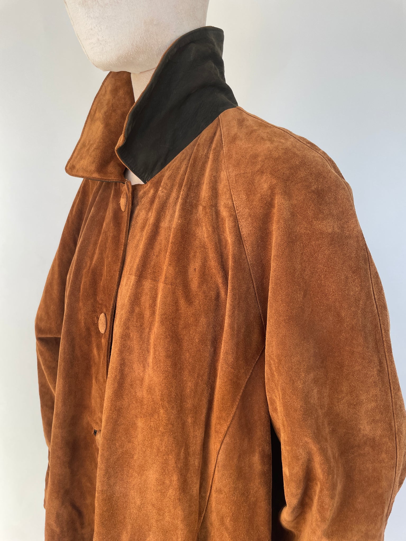 Italian Cognac Suede Jacket