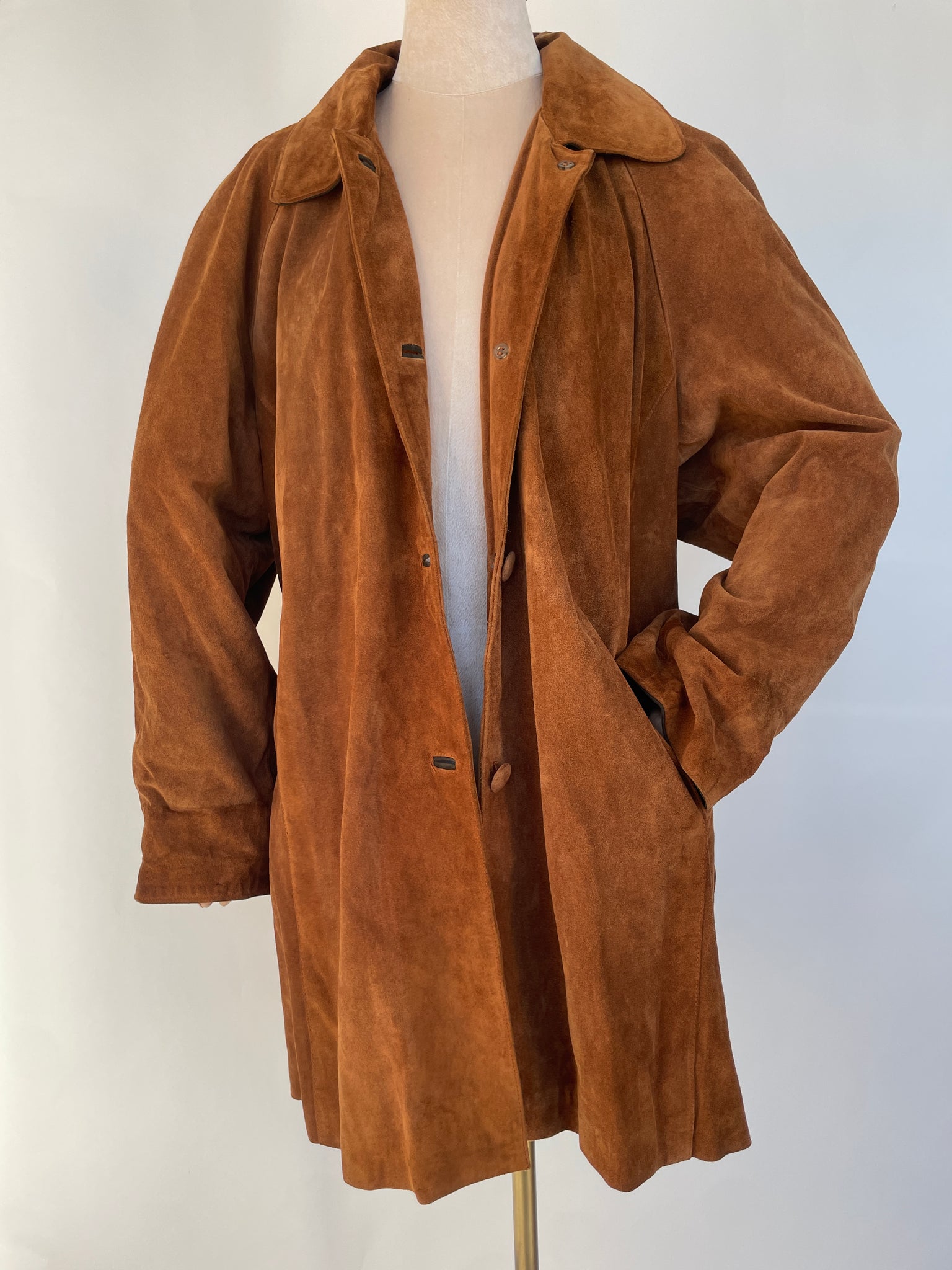 Italian Cognac Suede Jacket