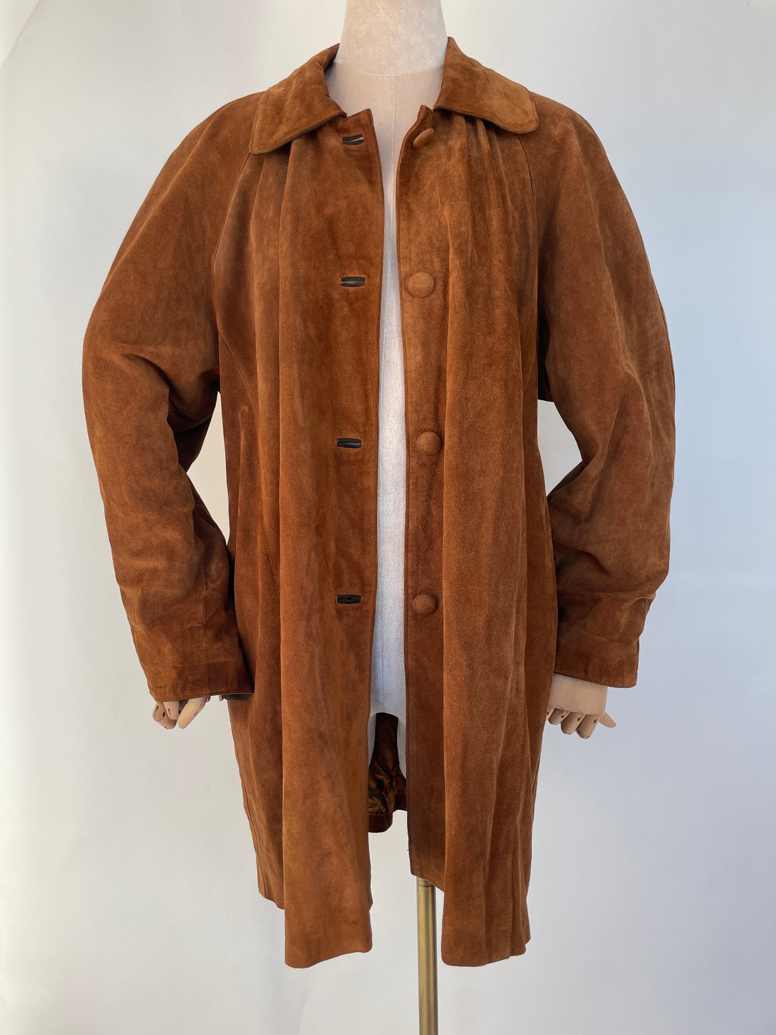 Italian Cognac Suede Jacket