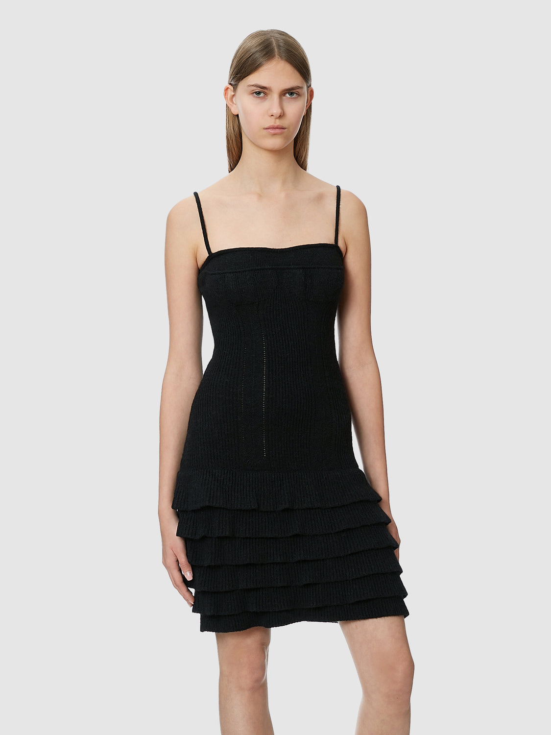 Sisley Knitted Wool Bustier Dress