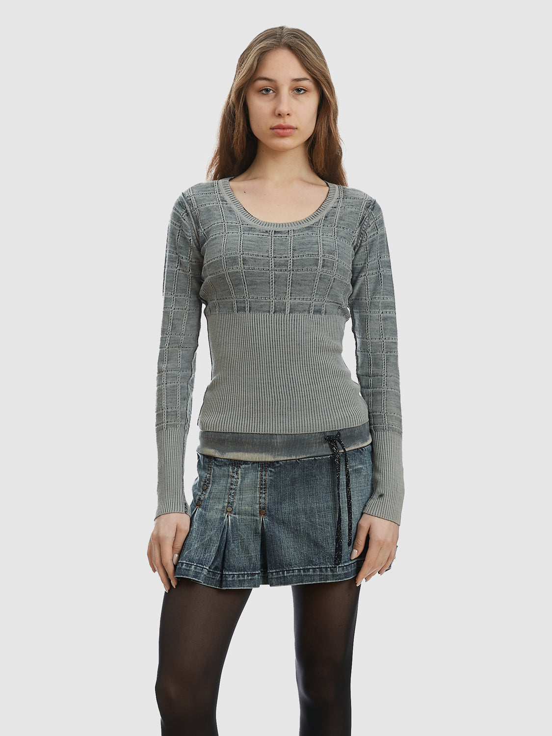 Gaultier Bleached Effect Jumper