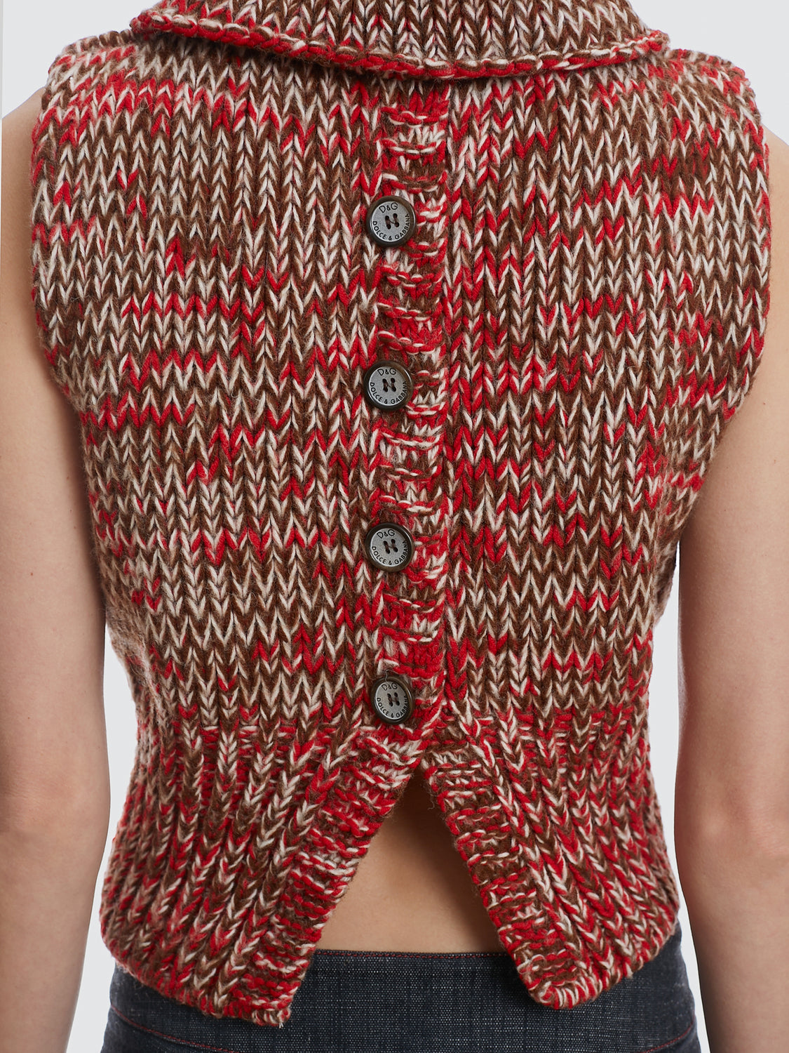 Dolce & Gabbana Melange Knitted Vest