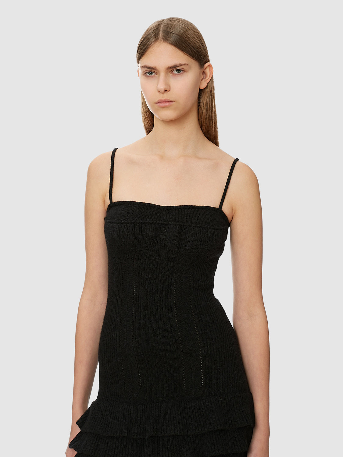 Sisley Knitted Wool Bustier Dress