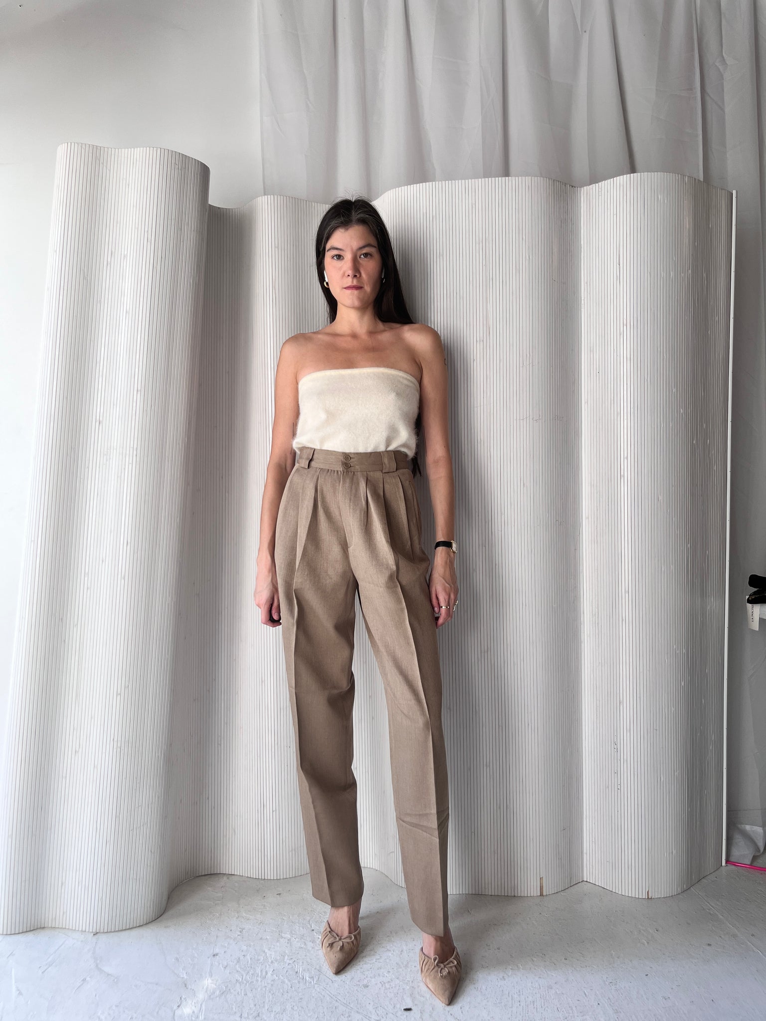 Giorgio Sant'Angelo tan trousers