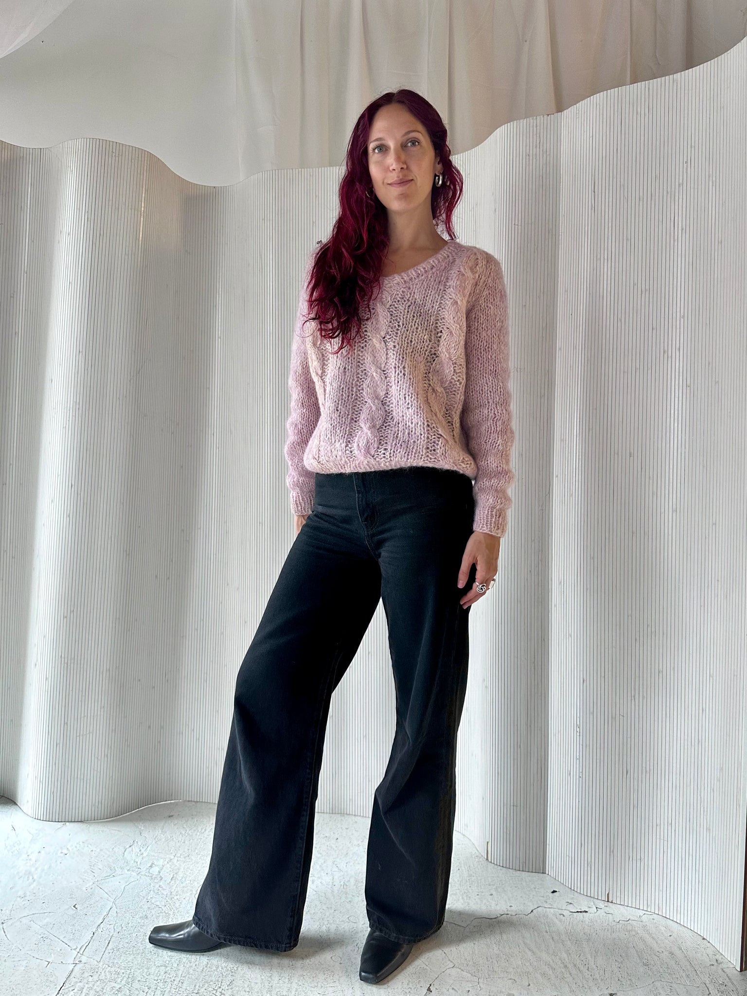 Lilac Mohair Sweater