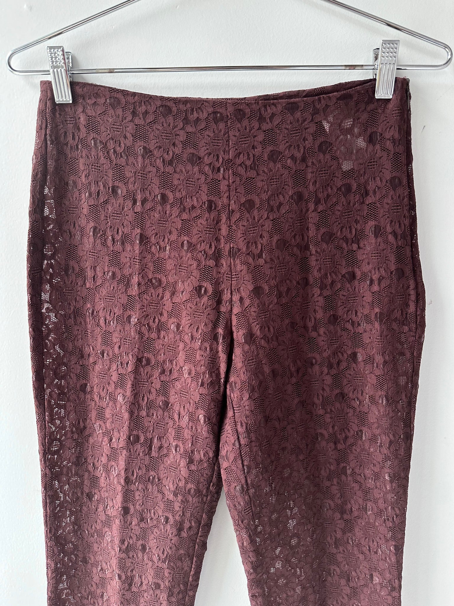 Chocolate Gigli Italian Lace Pants