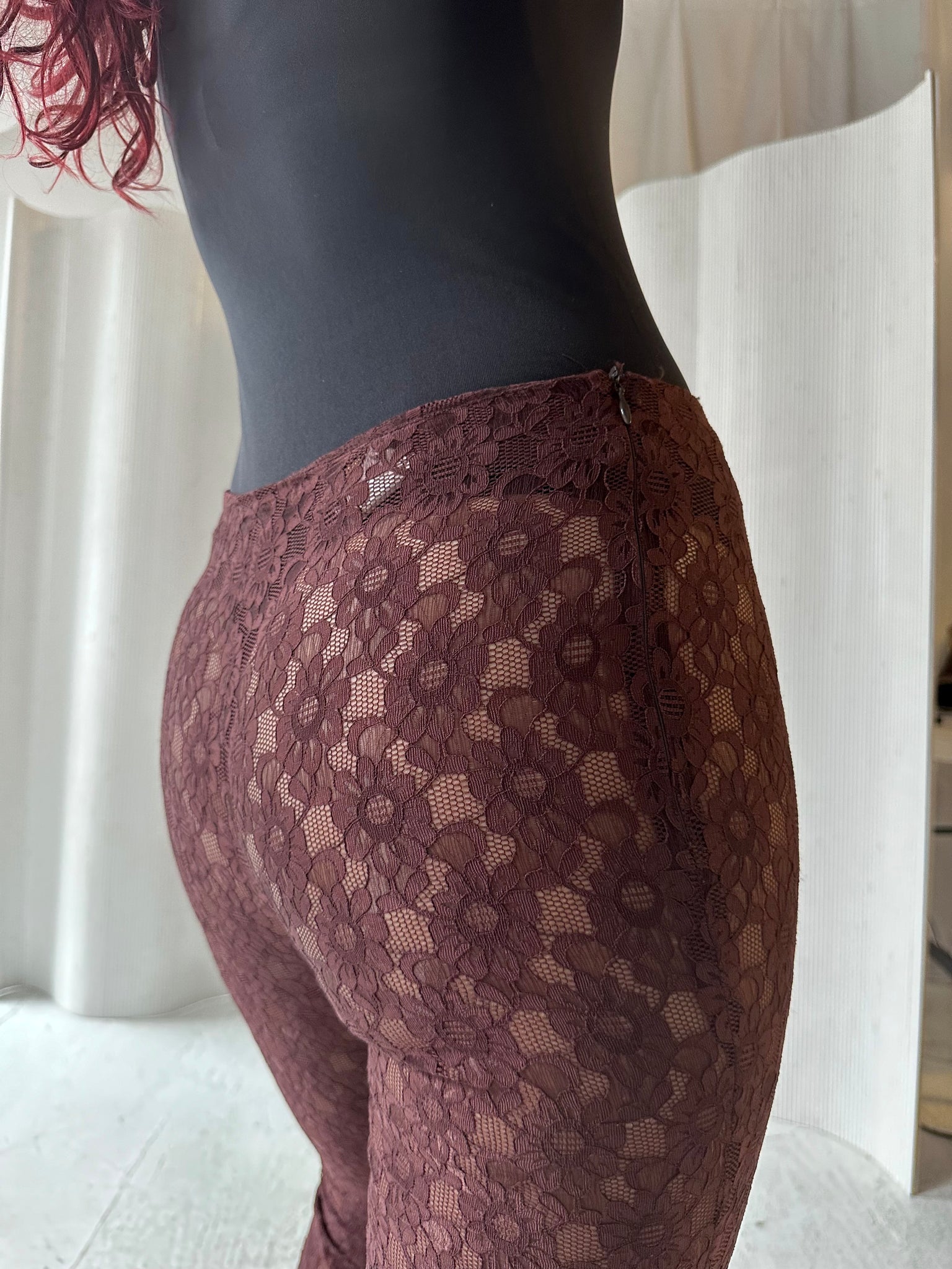 Chocolate Gigli Italian Lace Pants