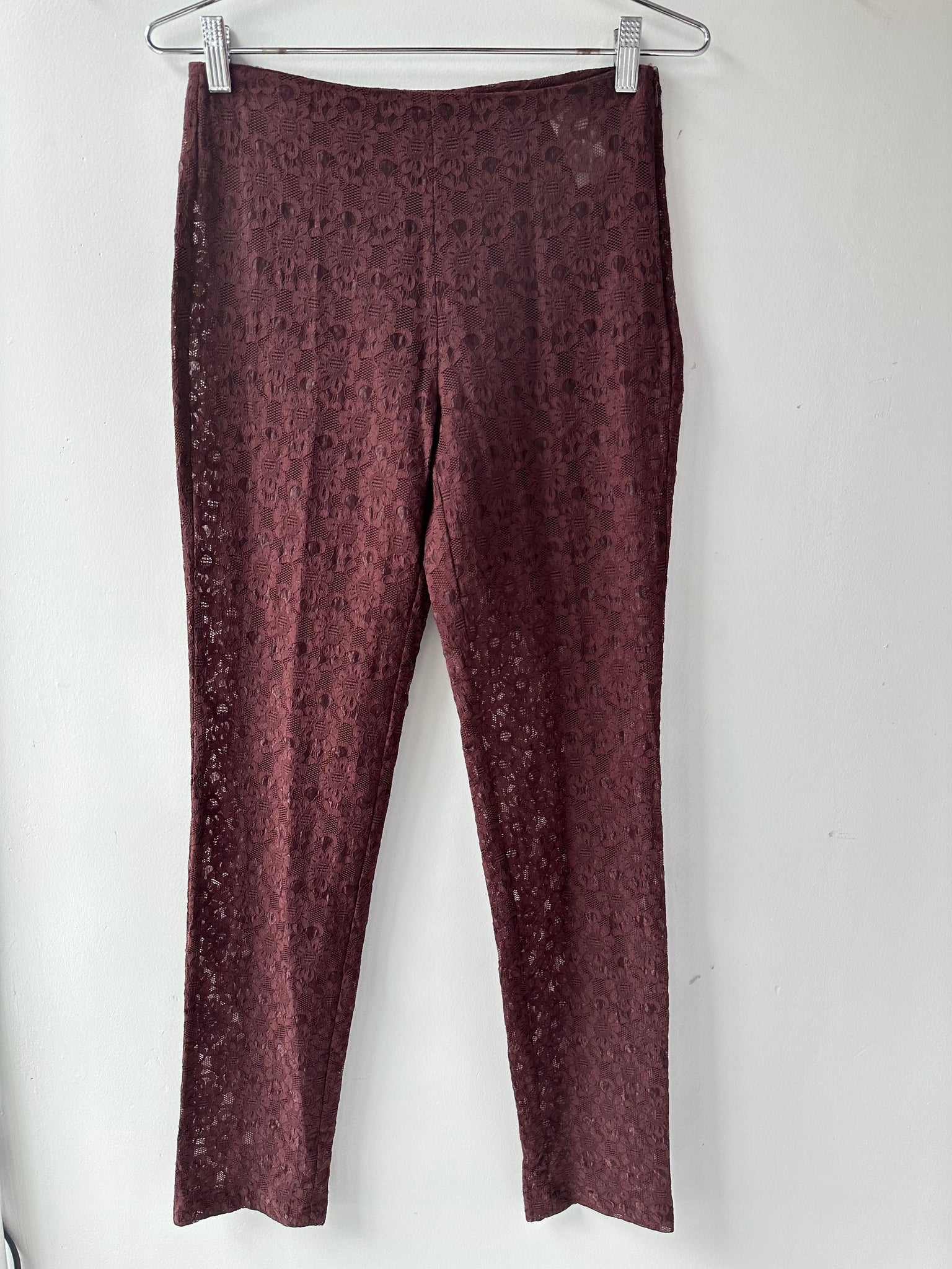 Chocolate Gigli Italian Lace Pants