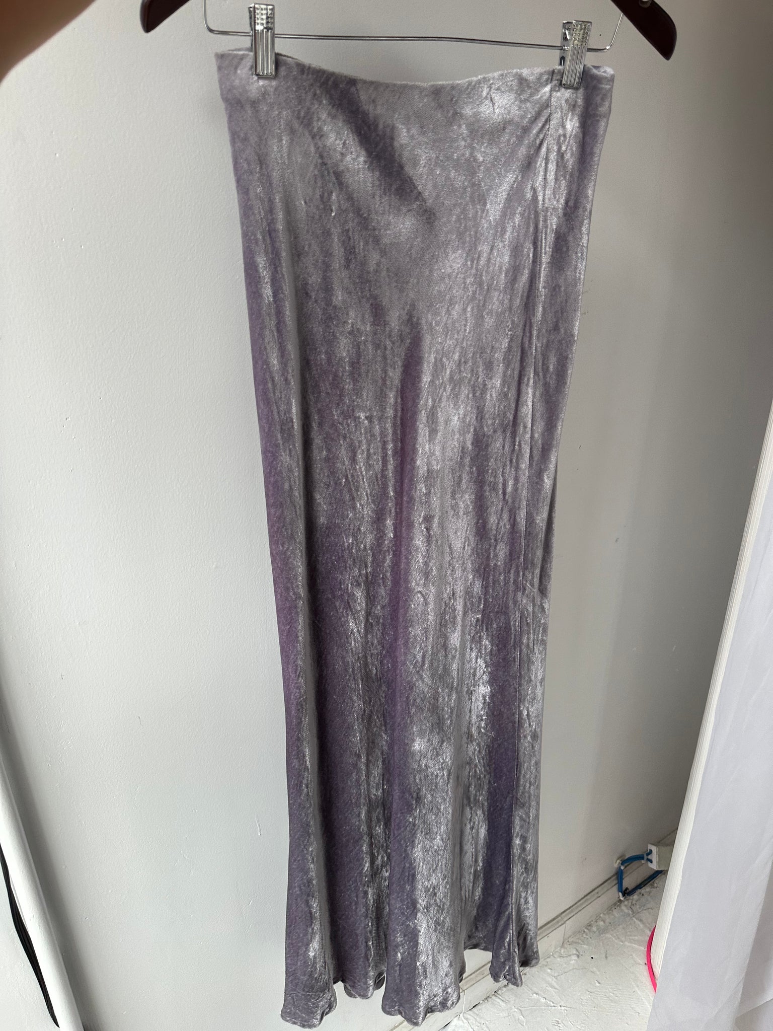 Stunning Maxi Lilac Velvet Skirt