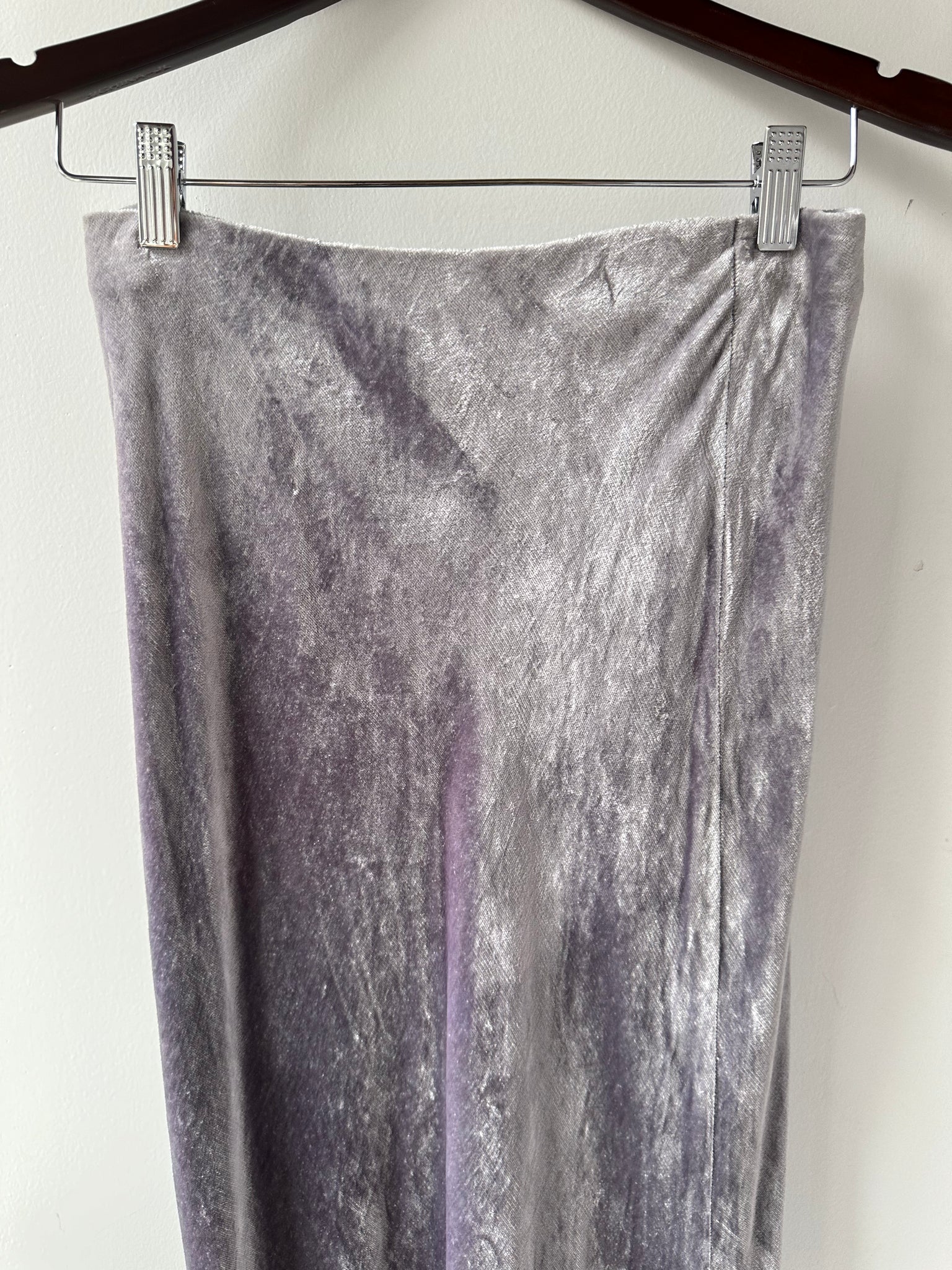 Stunning Maxi Lilac Velvet Skirt