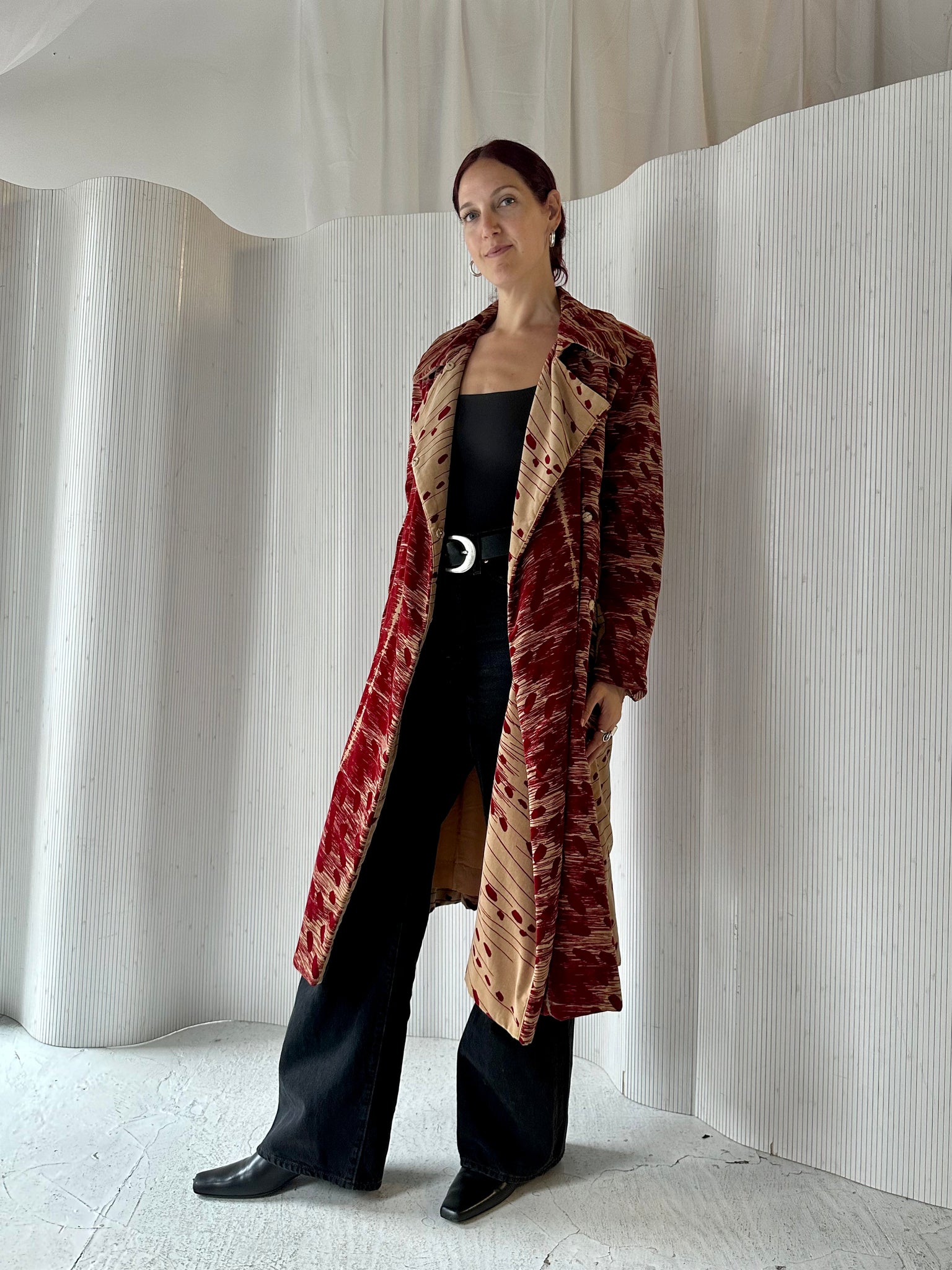 Bill Blass Velvet Leopard Coat