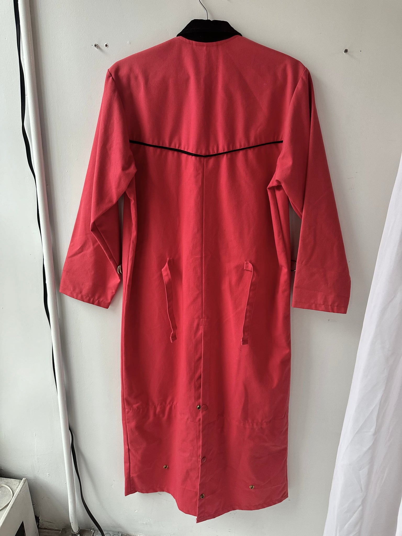 1940s Red Barn Jacket Maxi Trench