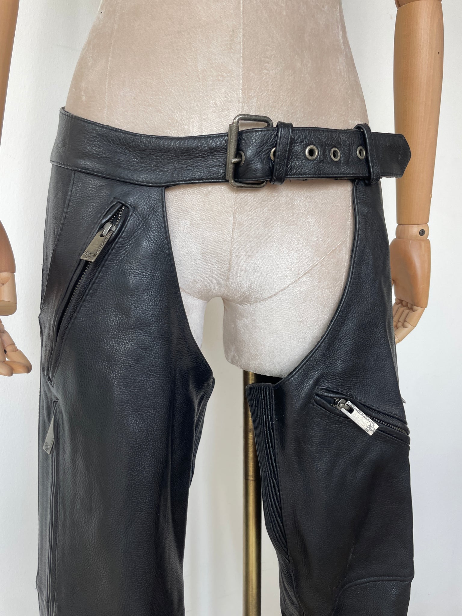 Y2K Leather Chaps