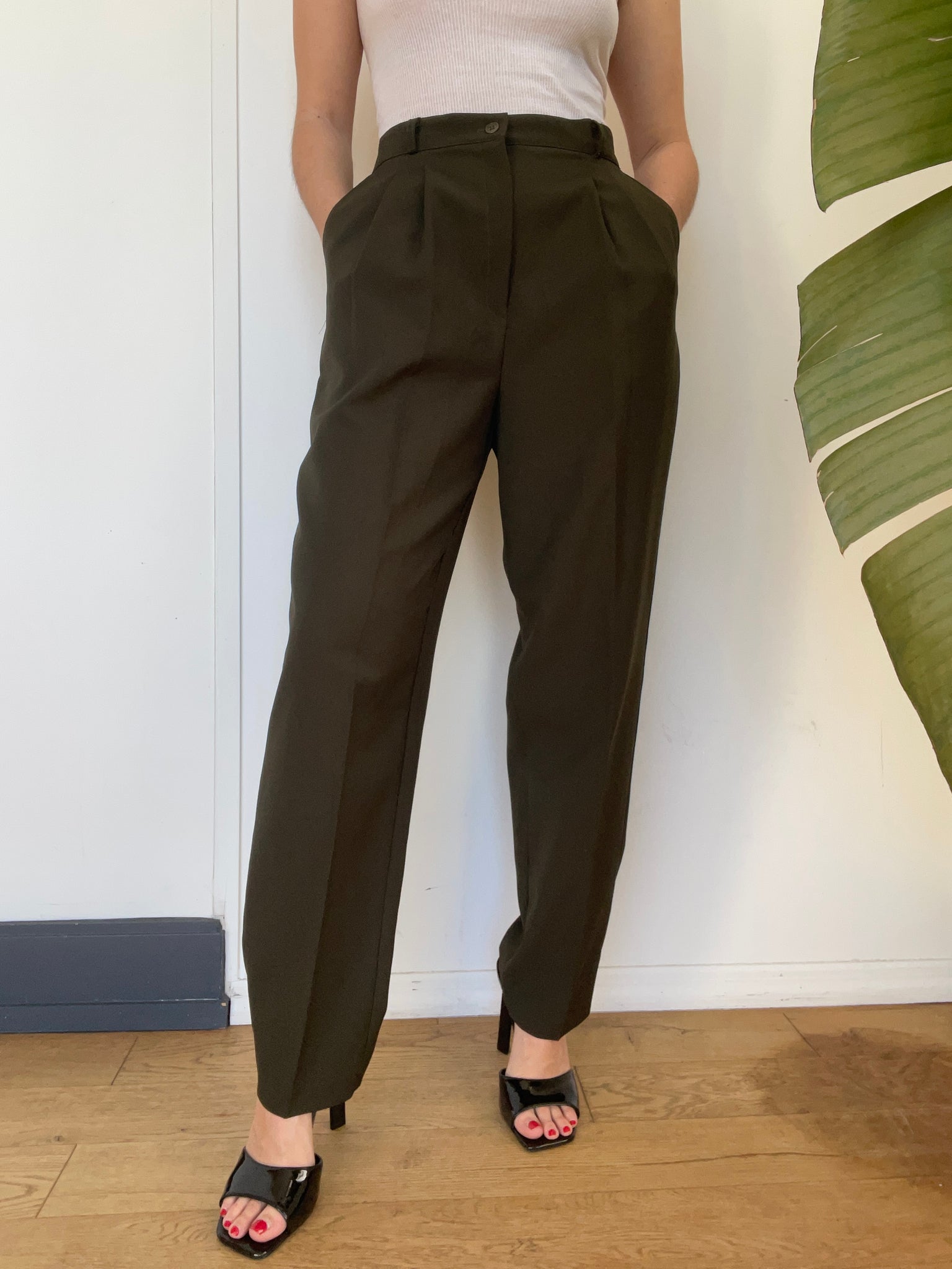 Olive Tapered Trouser