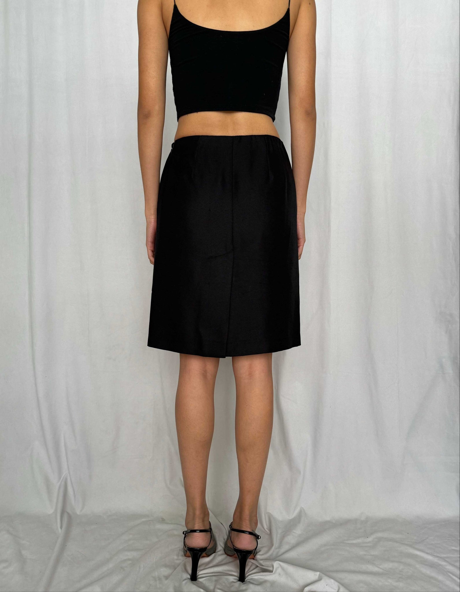 Prada Knee-Length Silk Skirt