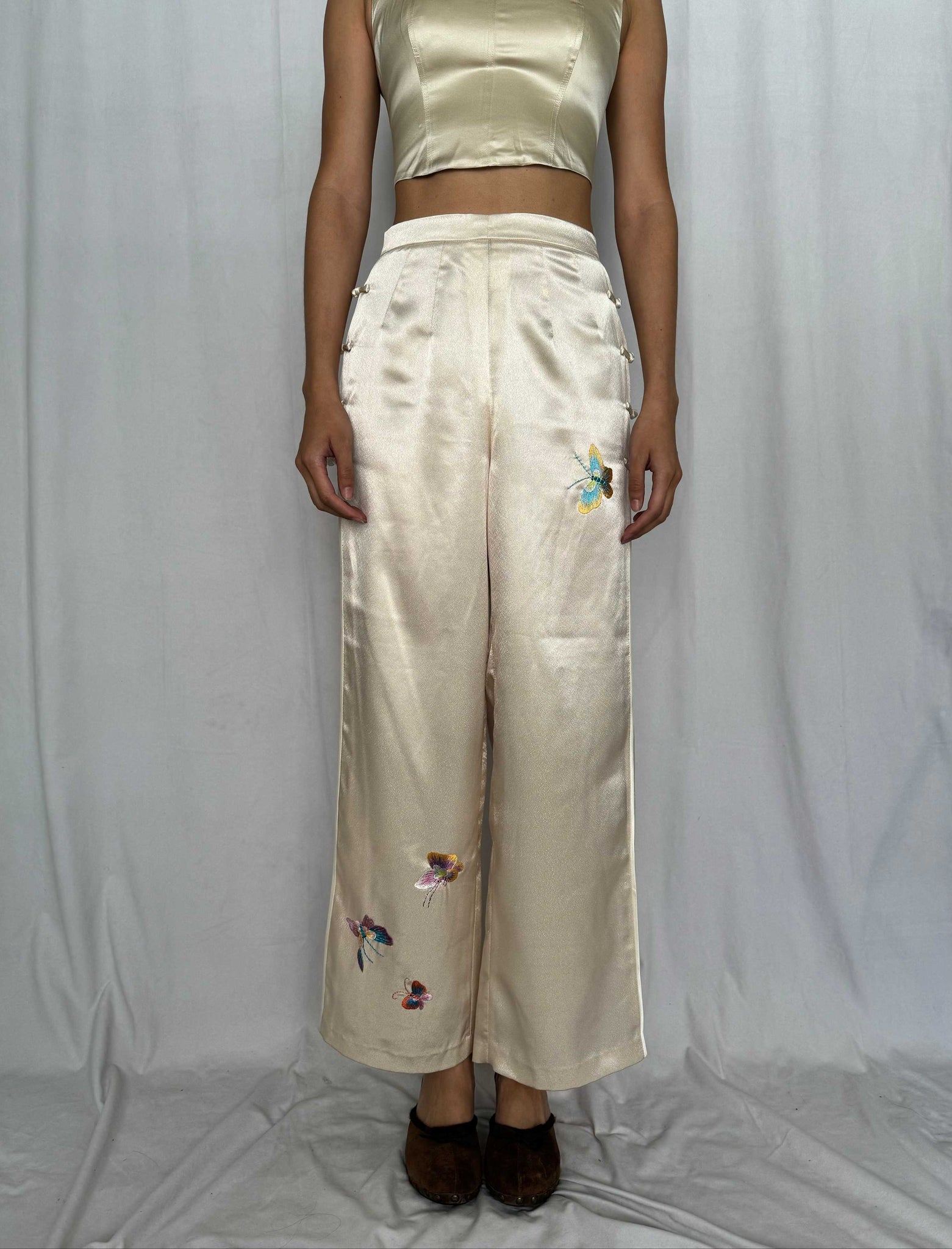 Charles Daniel Hand-Embroidered Pants