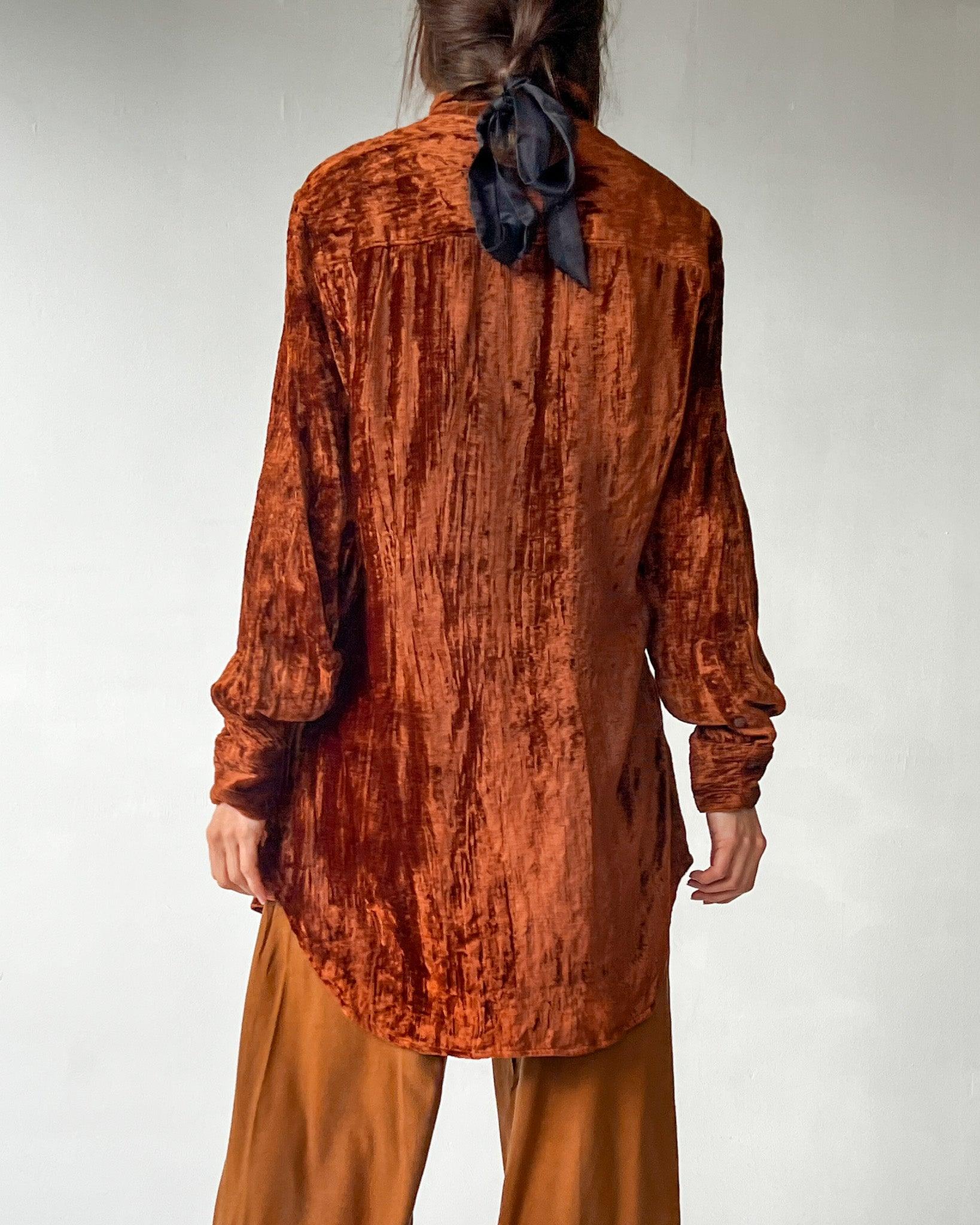 Romeo Gigli Crushed Velvet Tunic