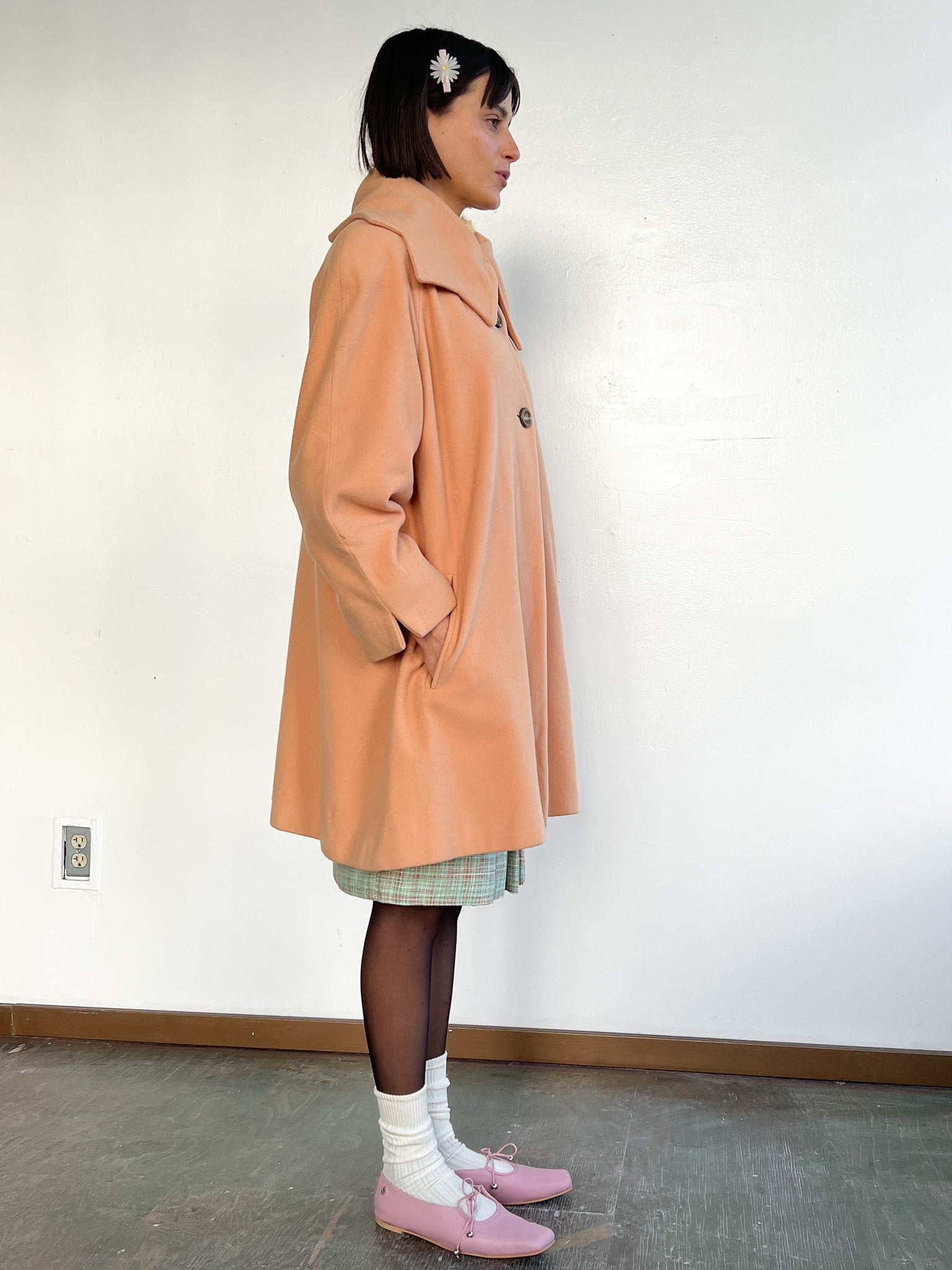 Fendi Bisque Collared Coat (L)