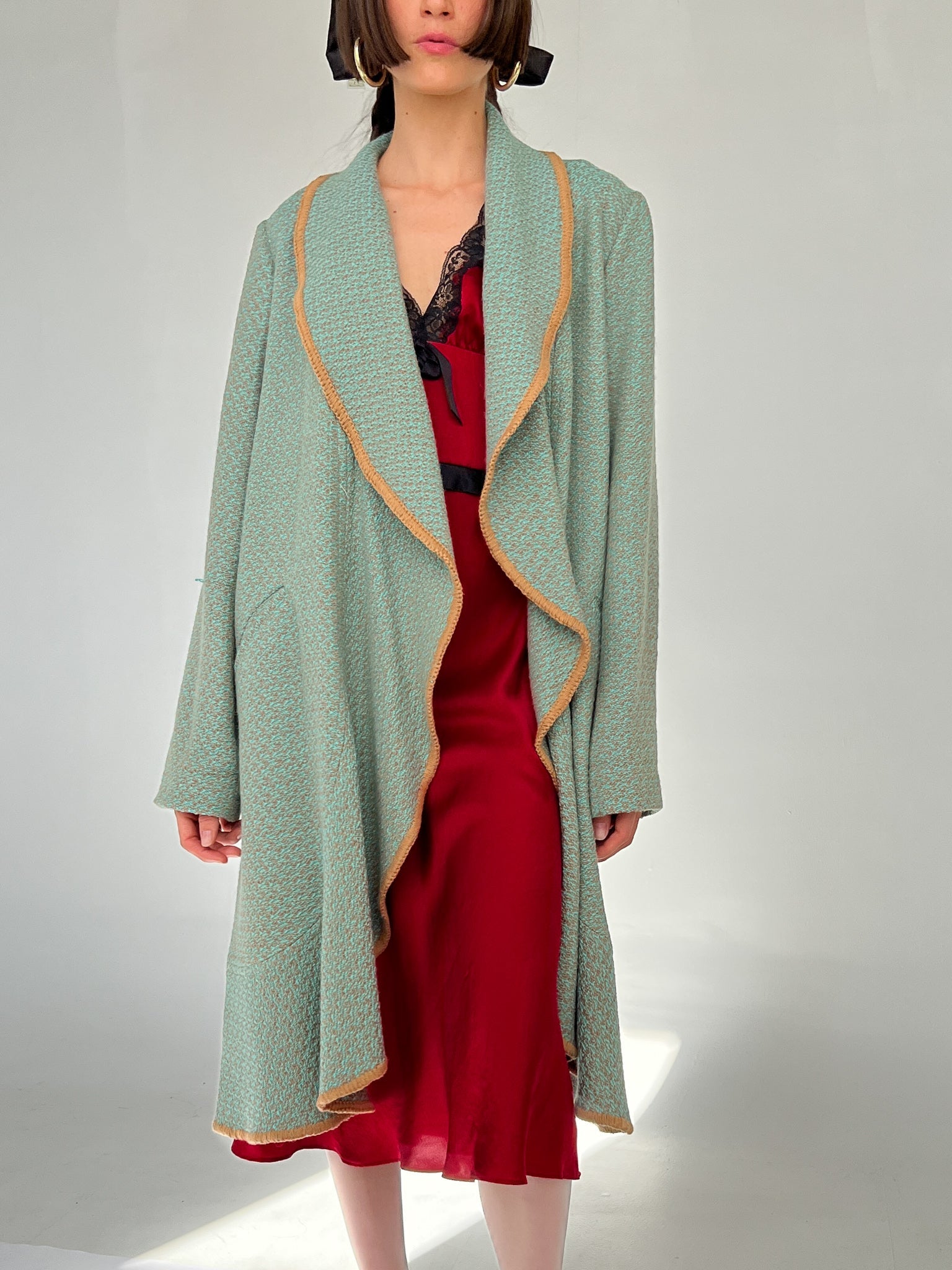 Missoni Aqua Wrap Knit Coat