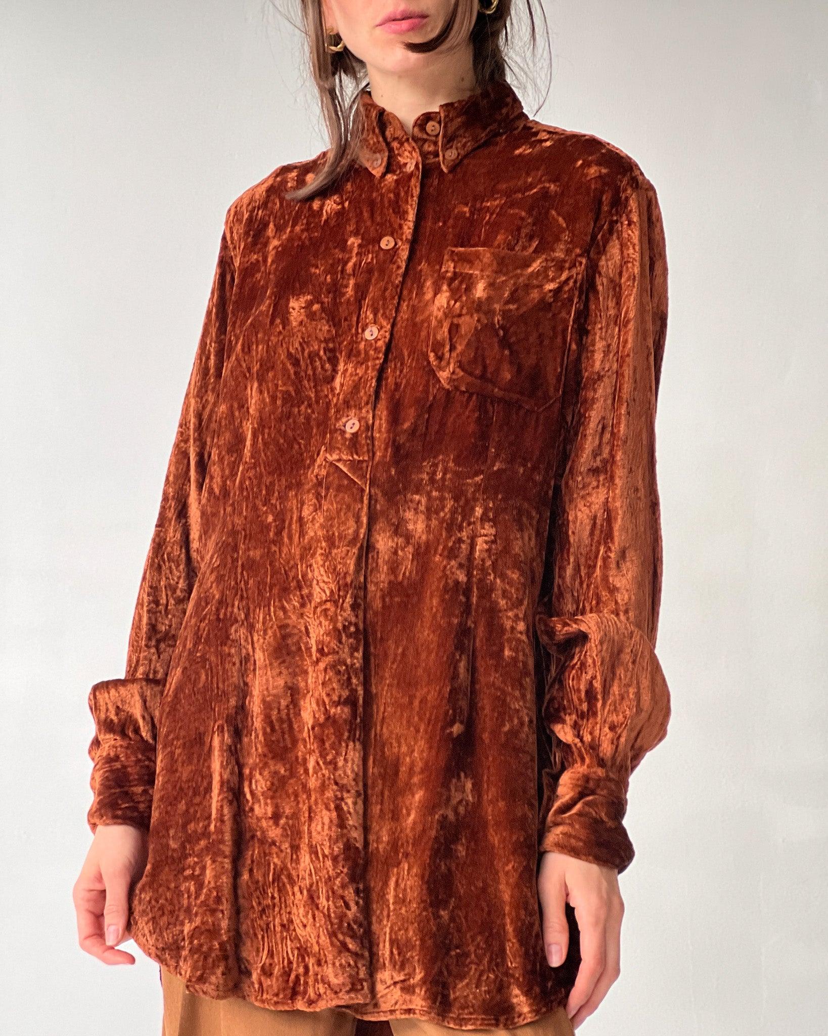 Romeo Gigli Crushed Velvet Tunic